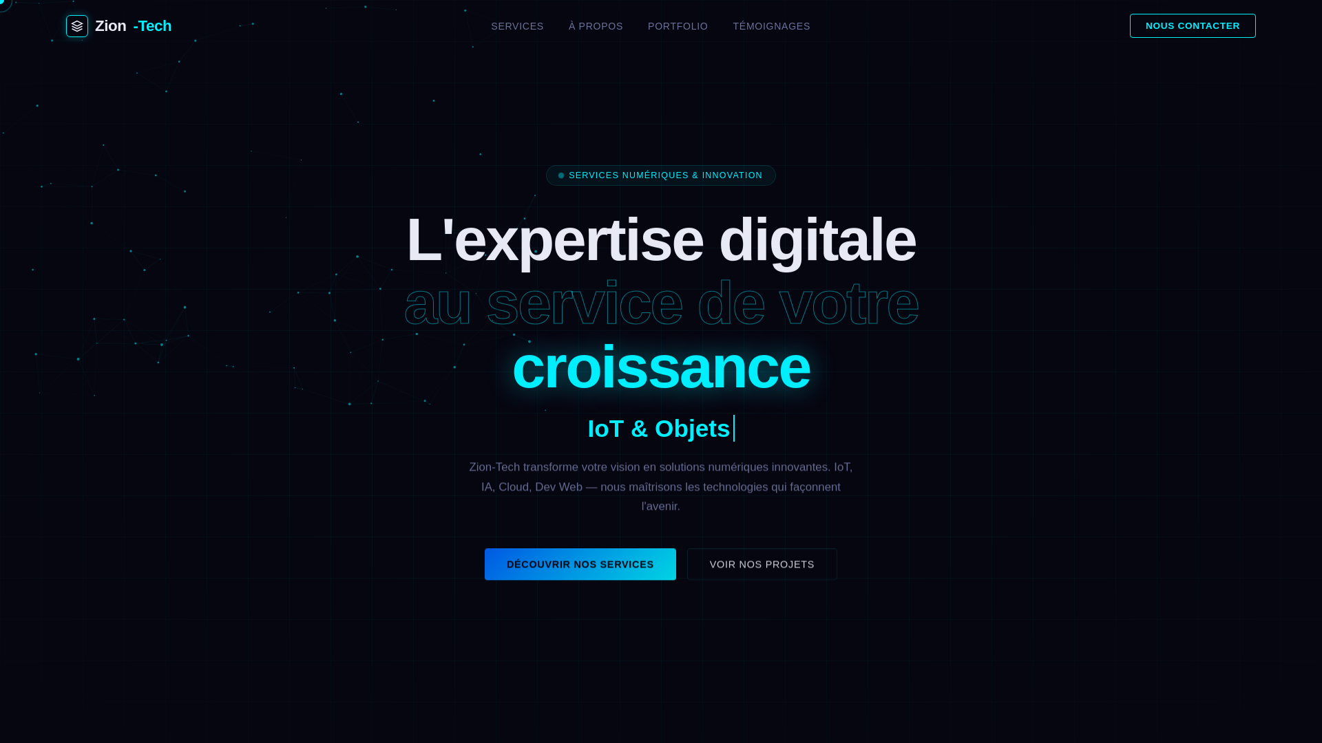 website screenshot of https://zion-tech.info