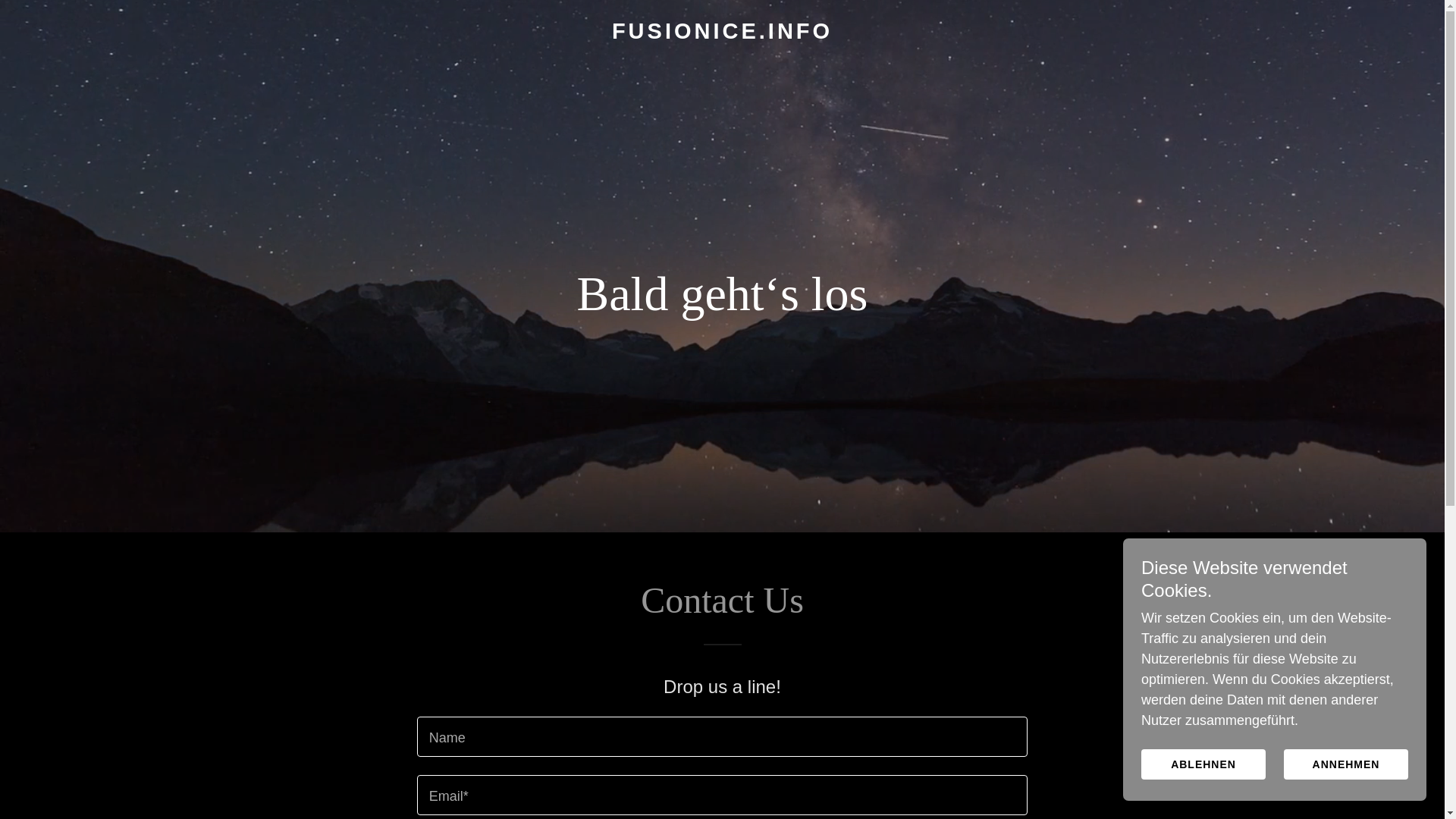 website screenshot of https://fusionice.info/