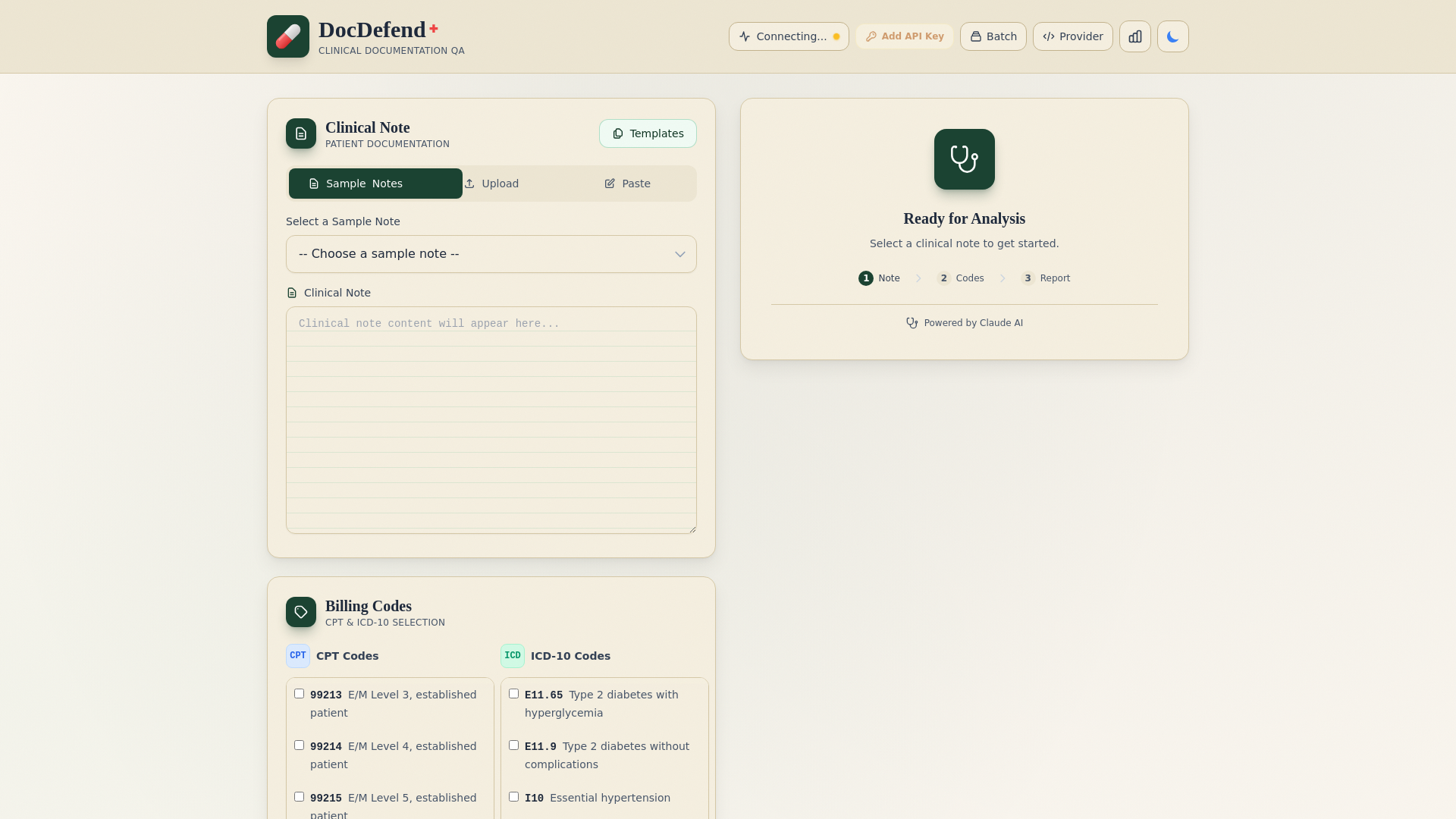 website screenshot of https://docdefend.health/