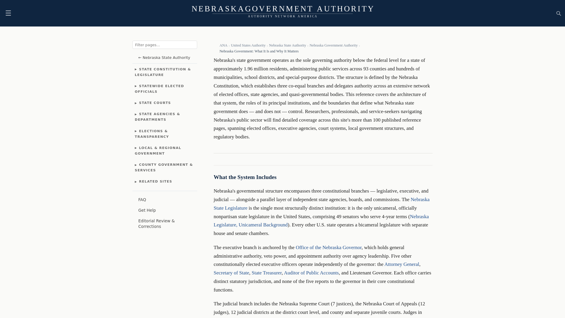 website screenshot of https://nebraskagovernmentauthority.com/