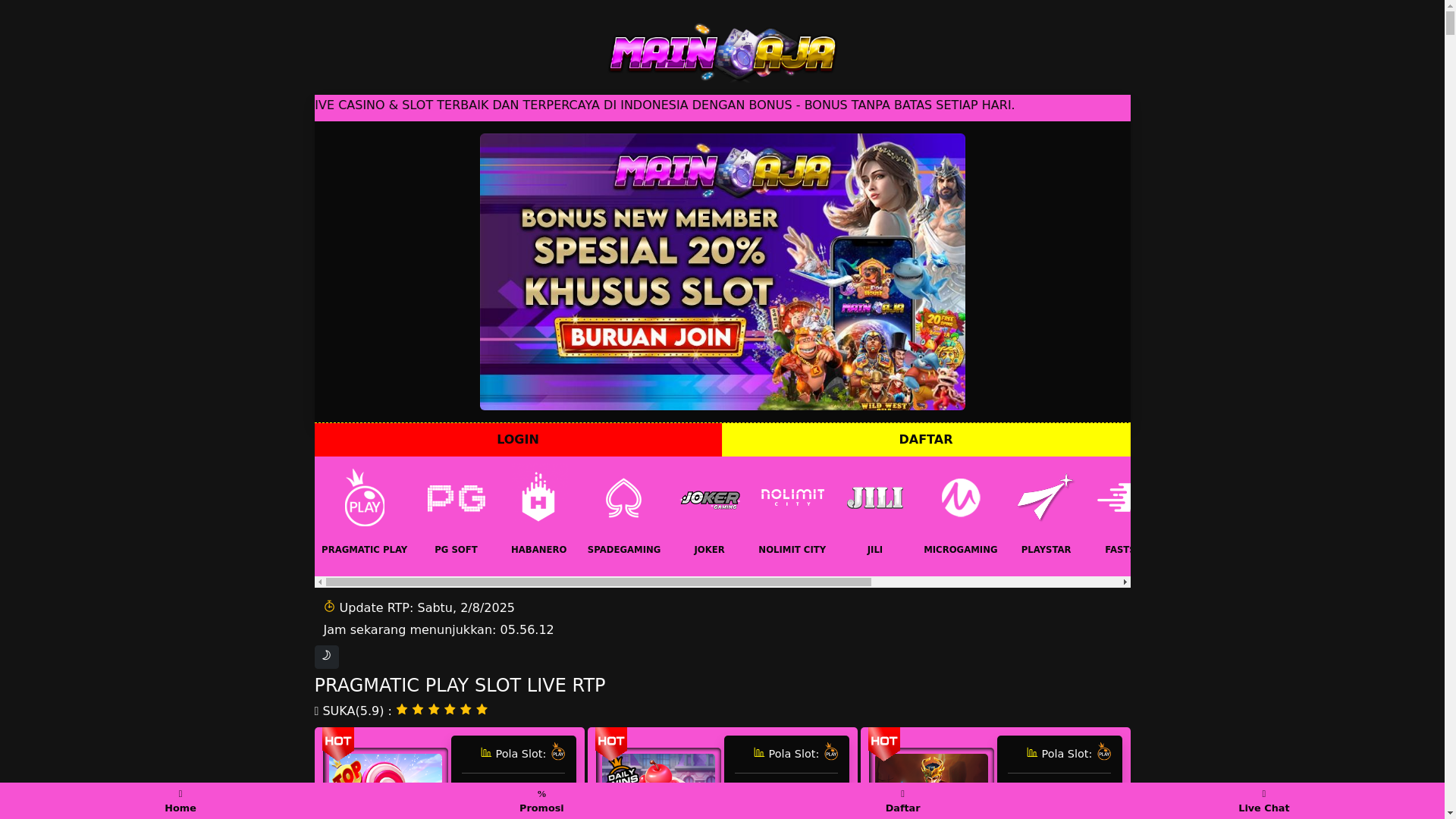 website screenshot of https://rtpmodalkecilpastijp.pages.dev/