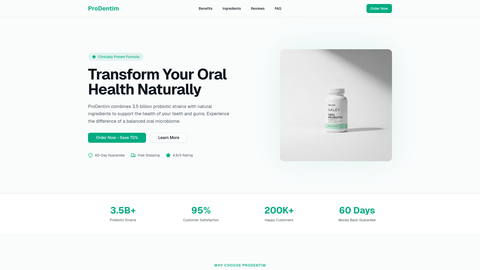 website screenshot of https://prodentimtruth.com