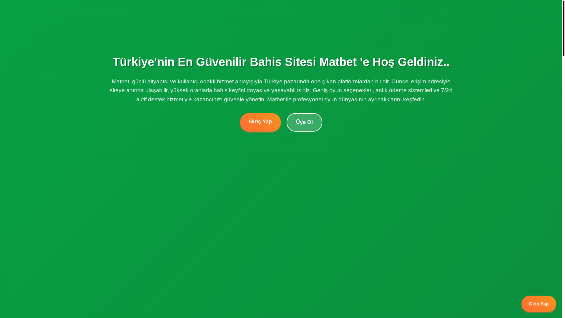 website screenshot of https://resmi-matbetguncel.com/