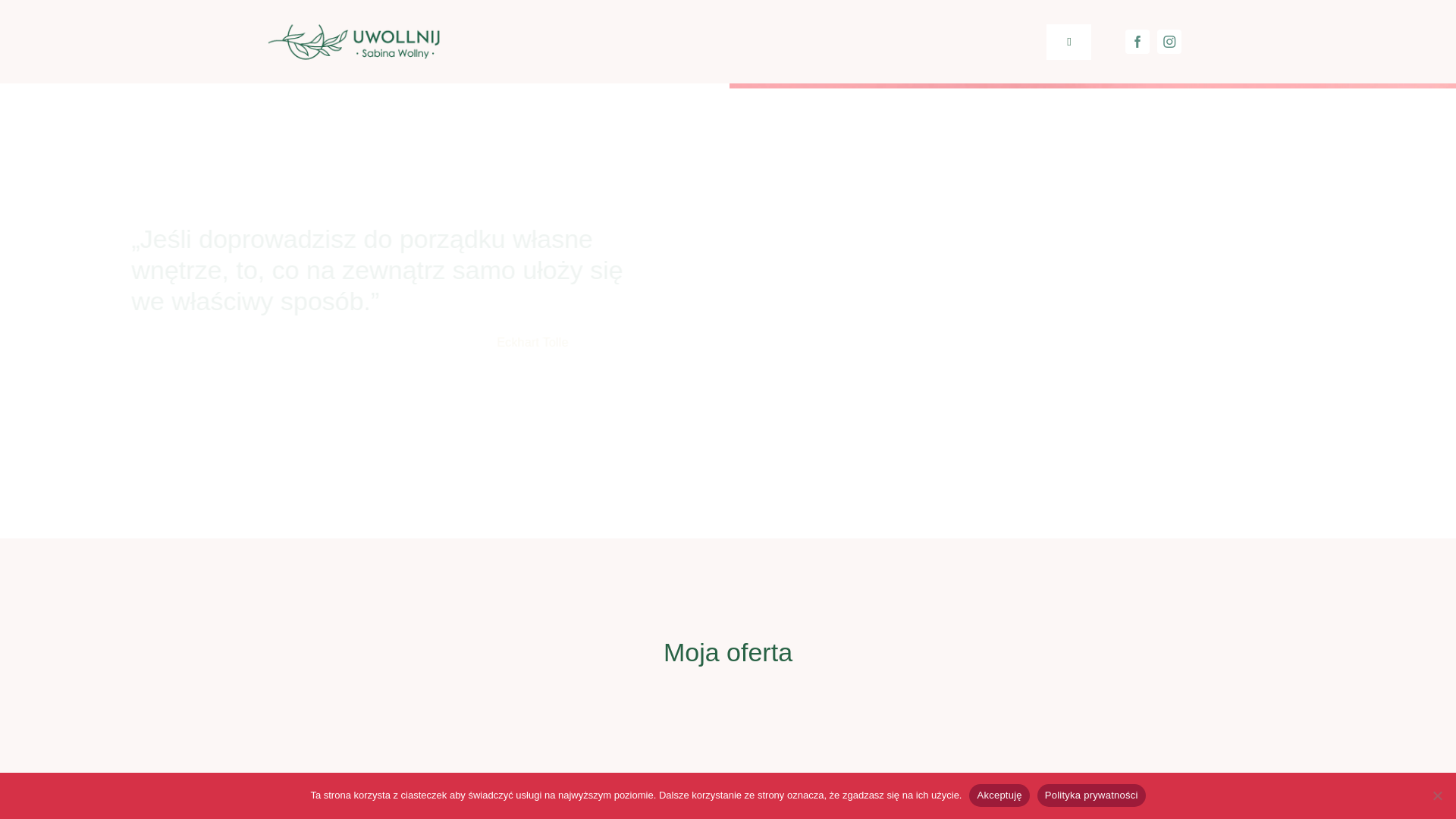 website screenshot of https://sabinawollny.pl/