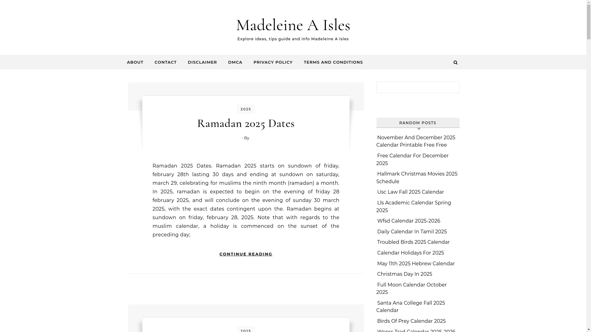 website screenshot of https://madeleineaisles.pages.dev/