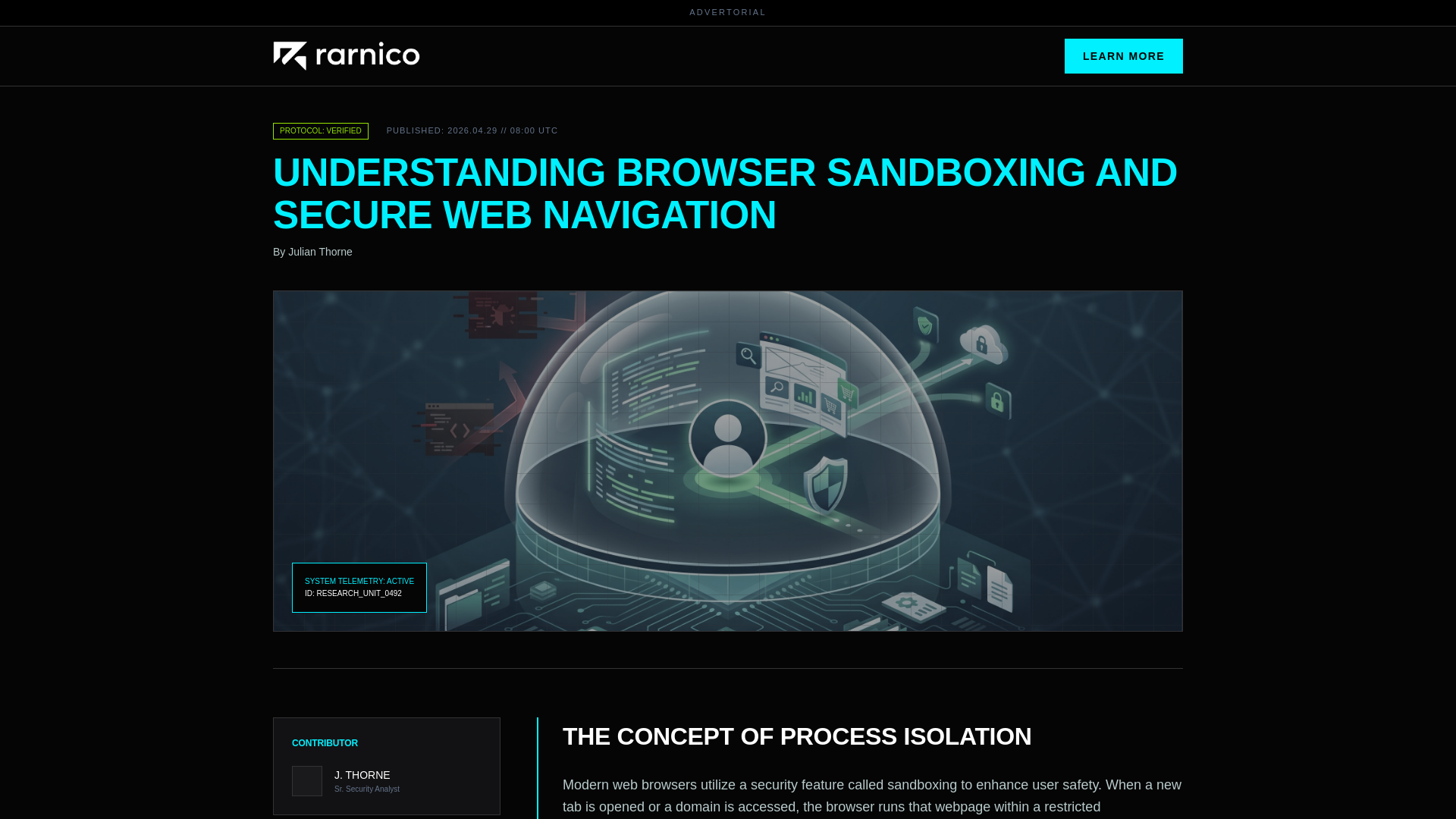 website screenshot of https://rarnico.com