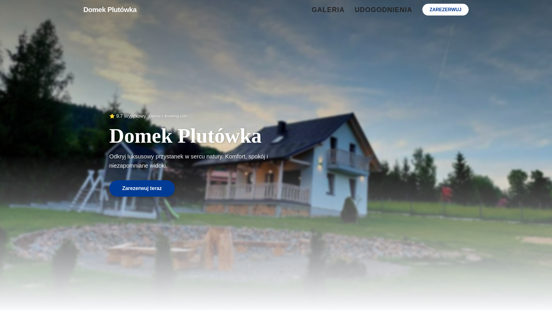 website screenshot of https://domekplutowka77.pages.dev/