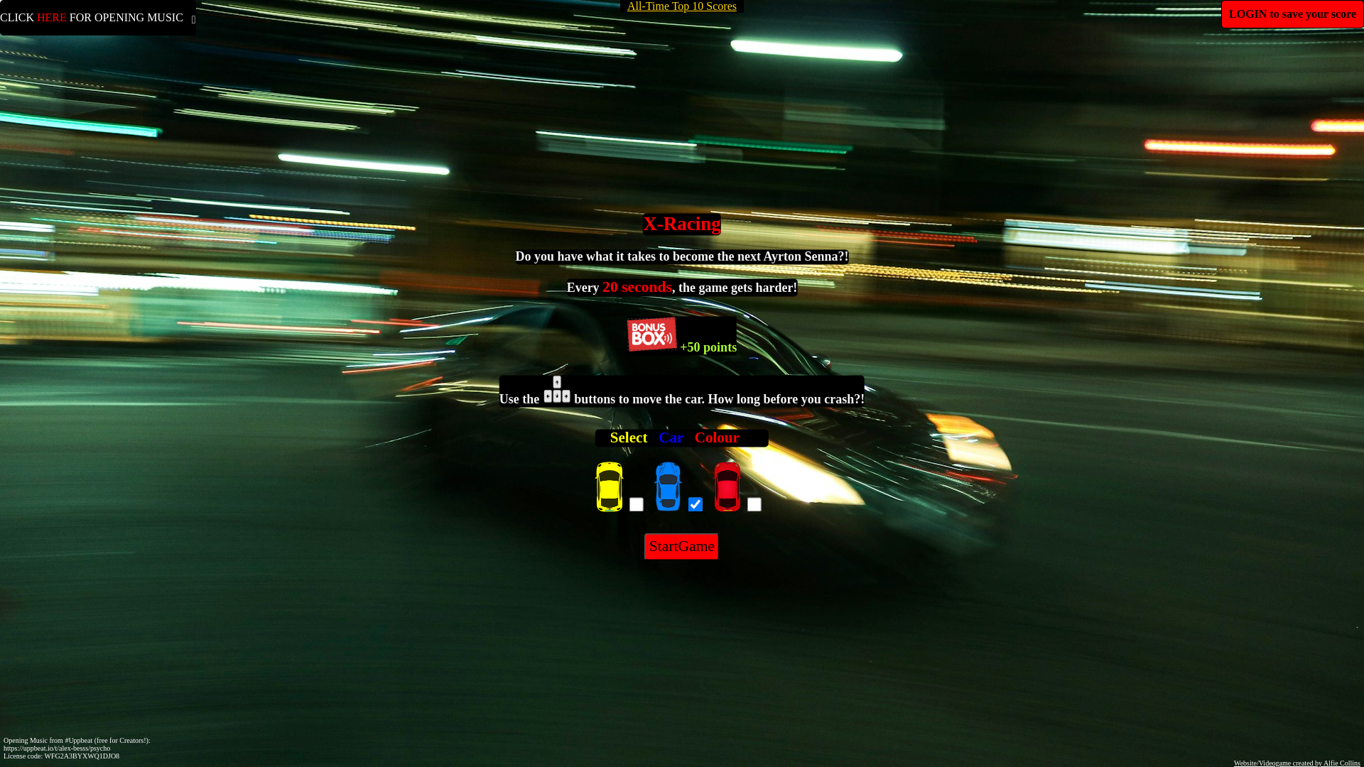 website screenshot of https://x-racing.me/