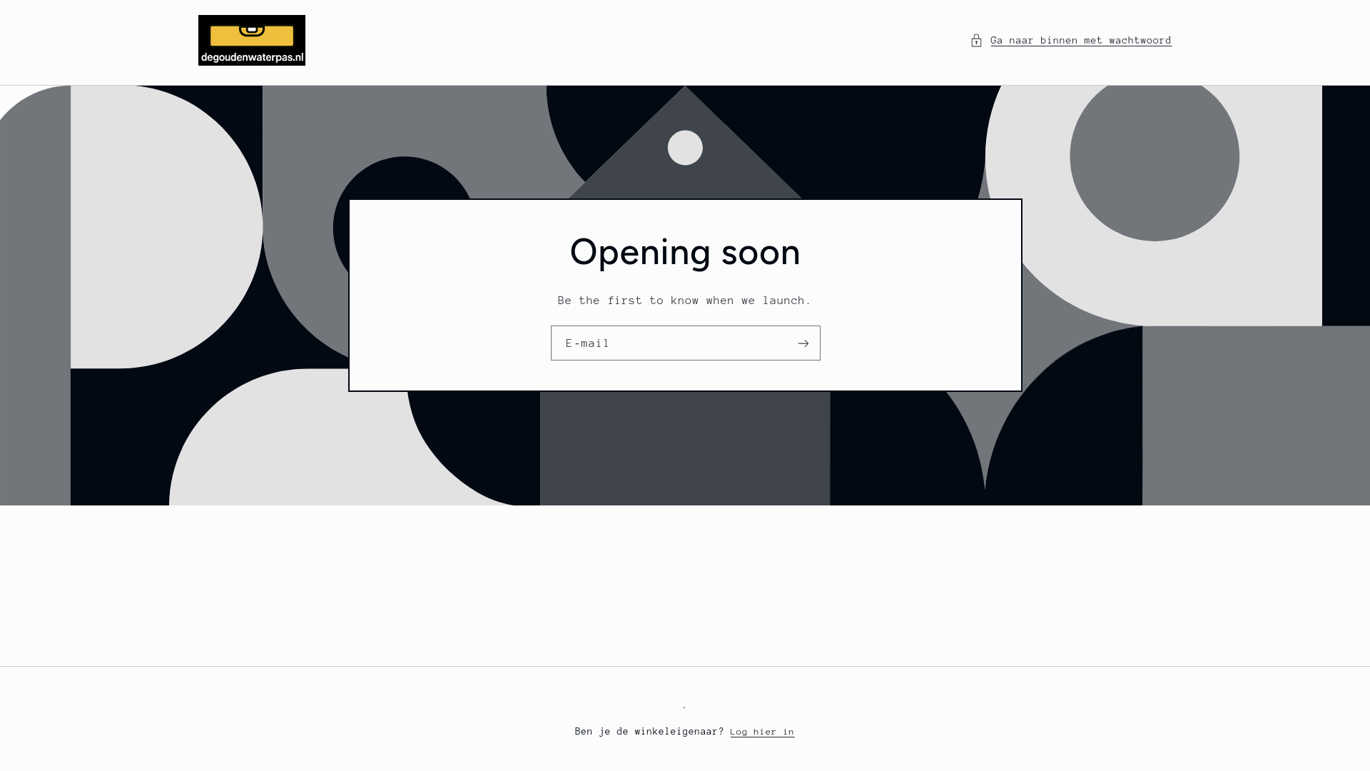 website screenshot of https://goudenwaterpas.nl/