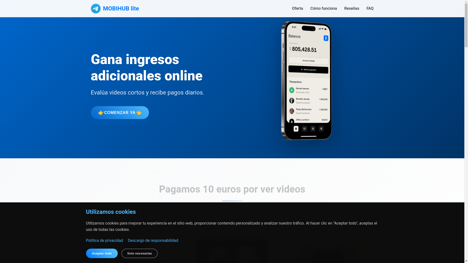 website screenshot of https://es-ganar.pages.dev/