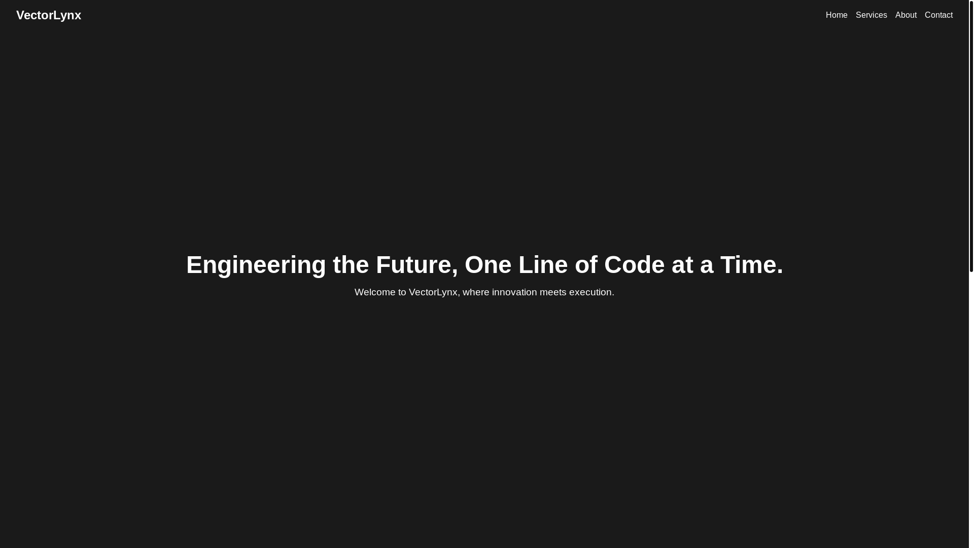 website screenshot of https://vectorlynx.pages.dev/