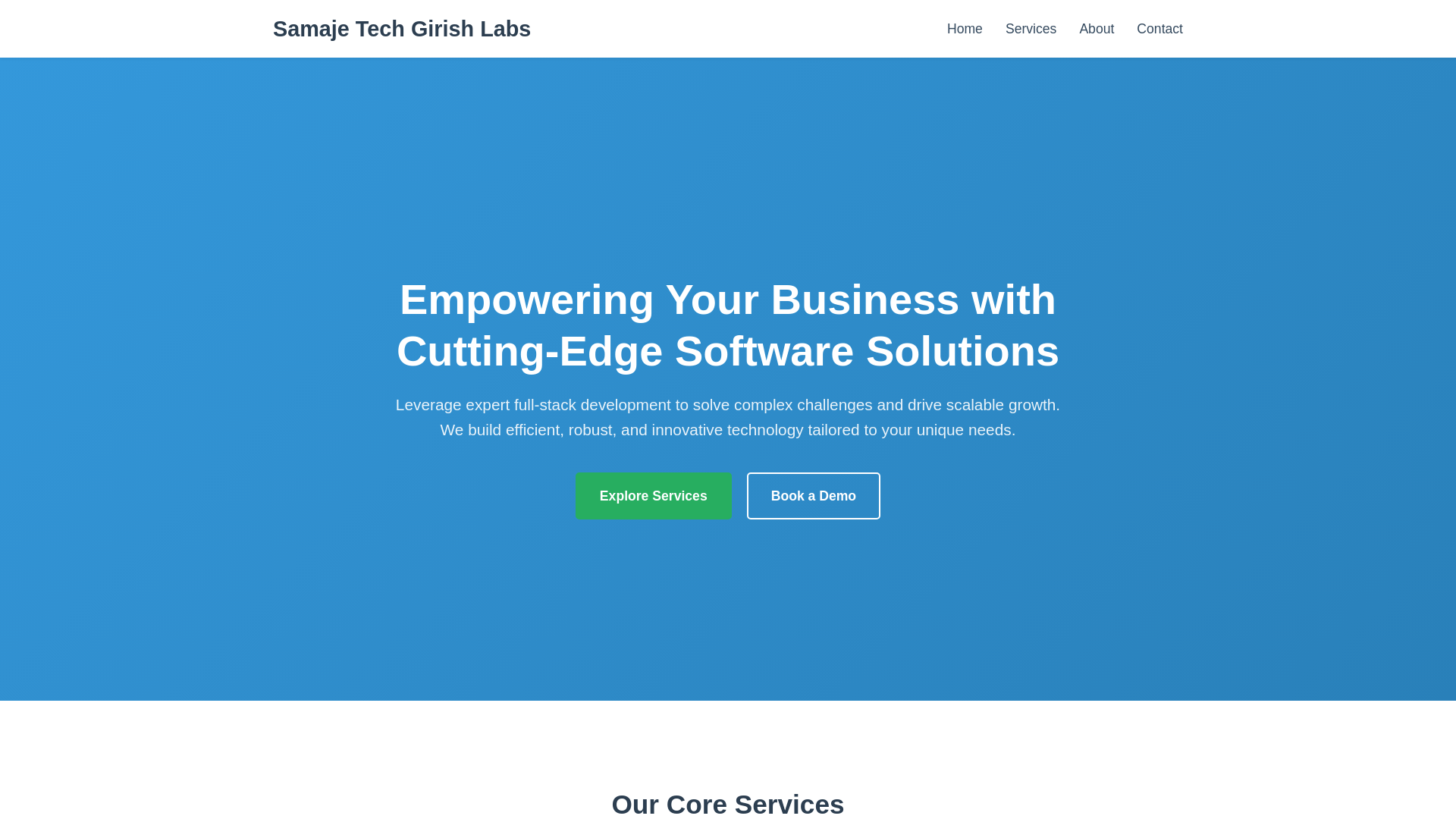website screenshot of https://samajetechgirishlabs.site/