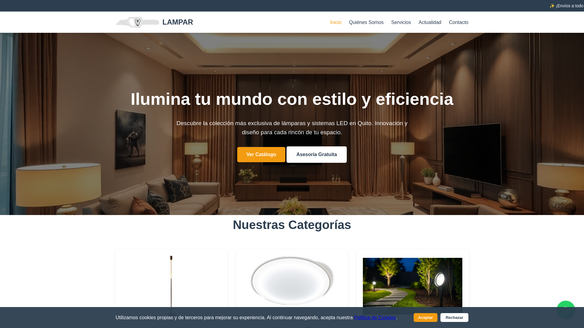 website screenshot of https://lampar.fun/