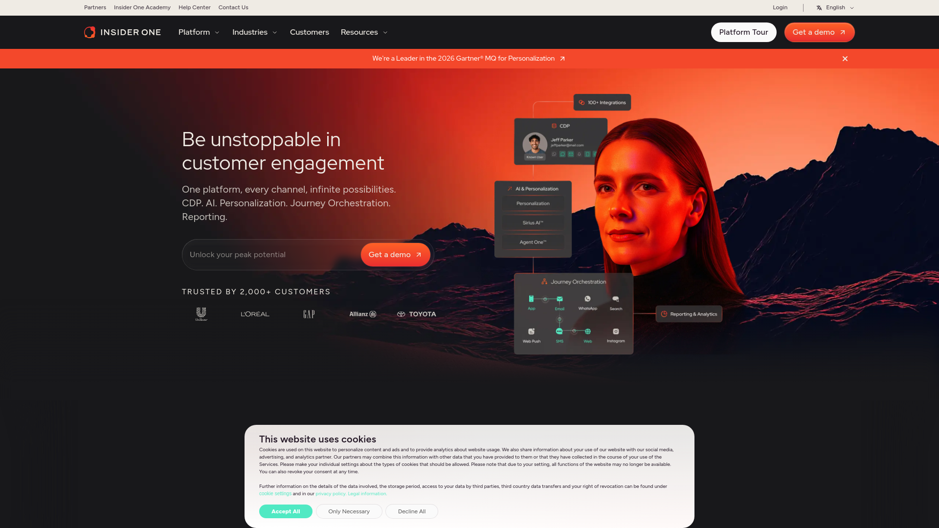 website screenshot of https://insideroneportal.com/