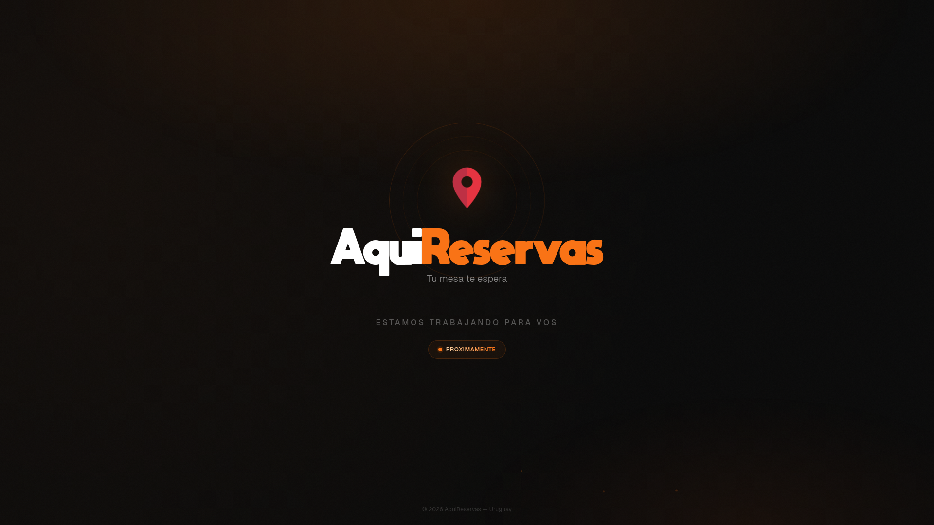 website screenshot of https://aquireservas.com
