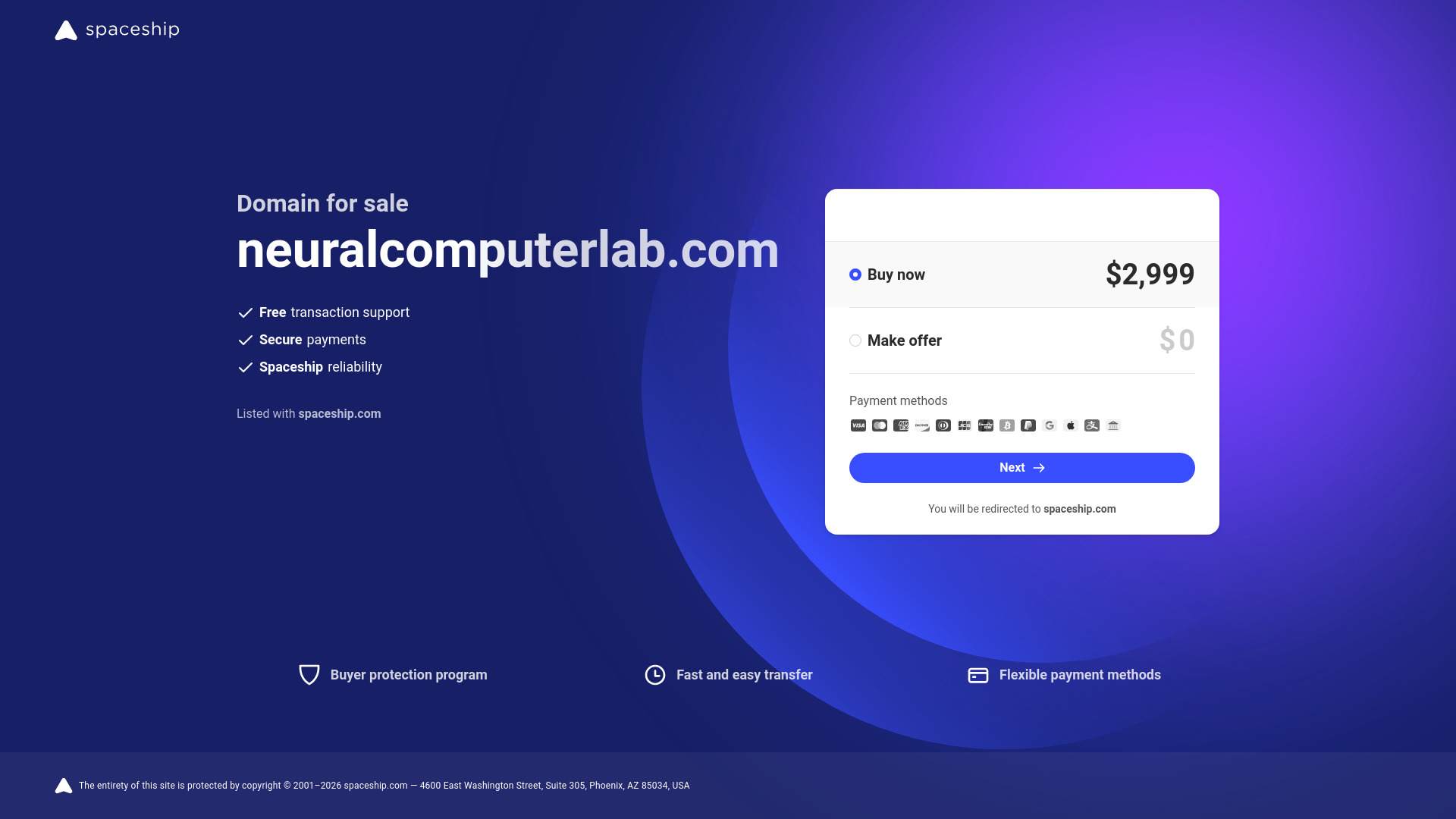website screenshot of https://neuralcomputerlab.com/