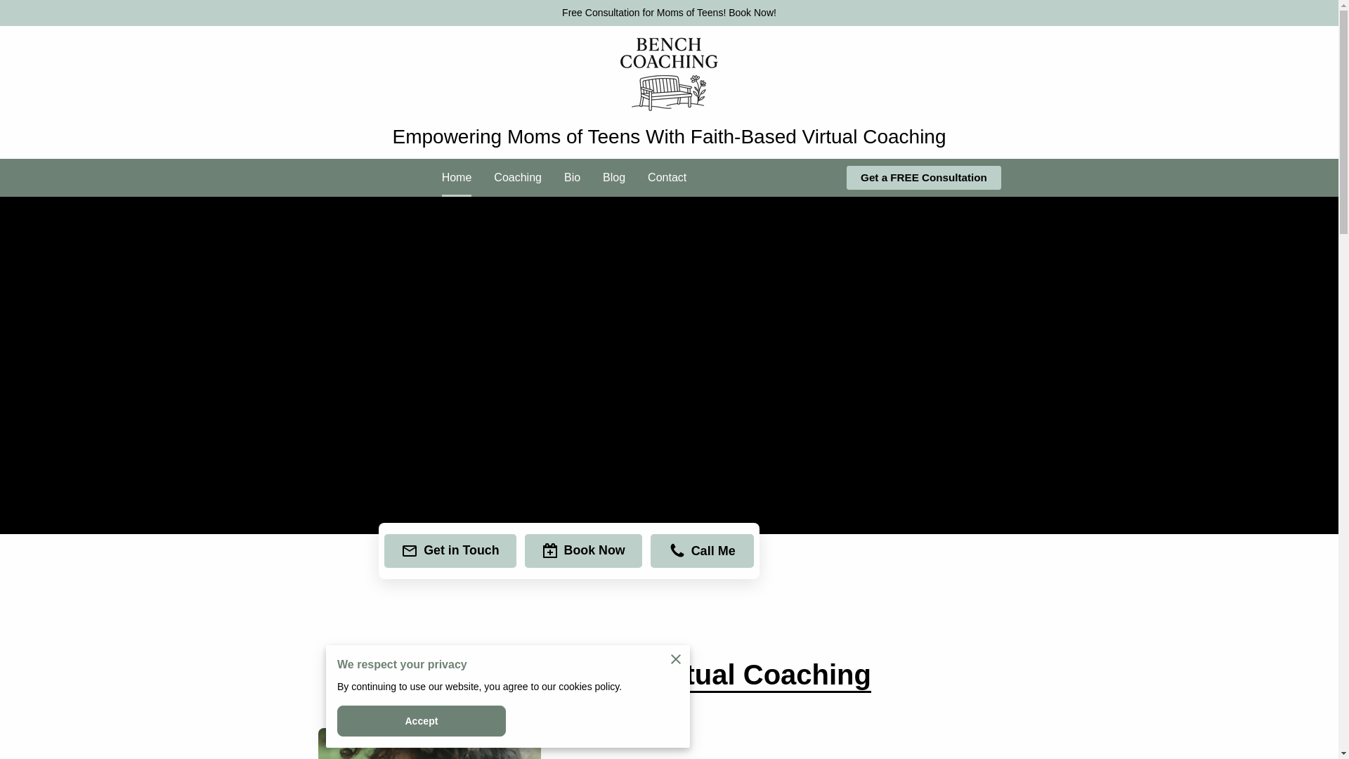 website screenshot of https://bench-coaching.com/
