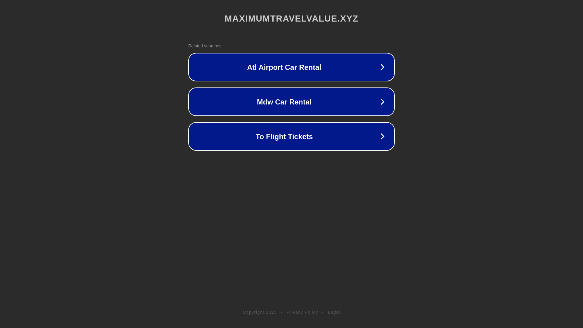 website screenshot of https://maximumtravelvalue.xyz/