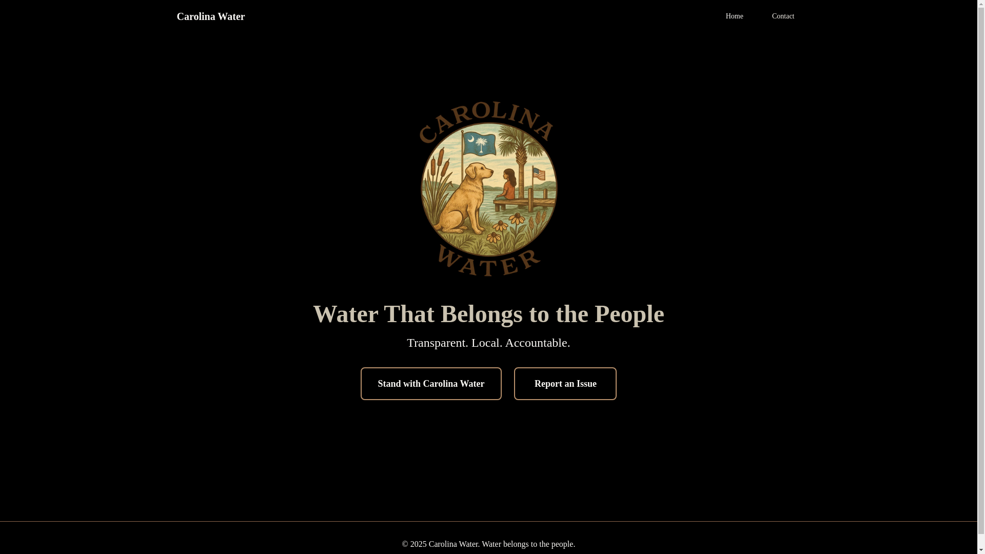 website screenshot of https://carolinawater.pages.dev/