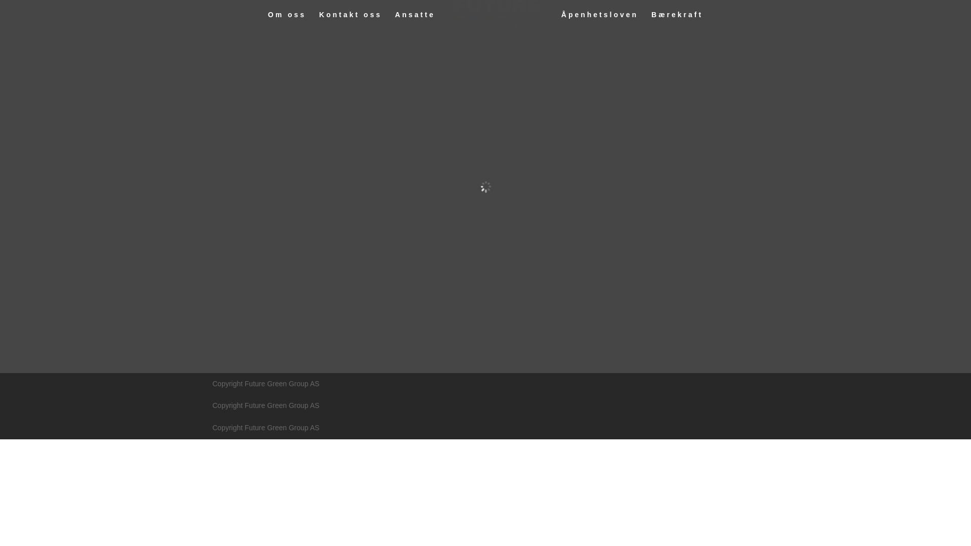 website screenshot of https://futuregreengroup.no/