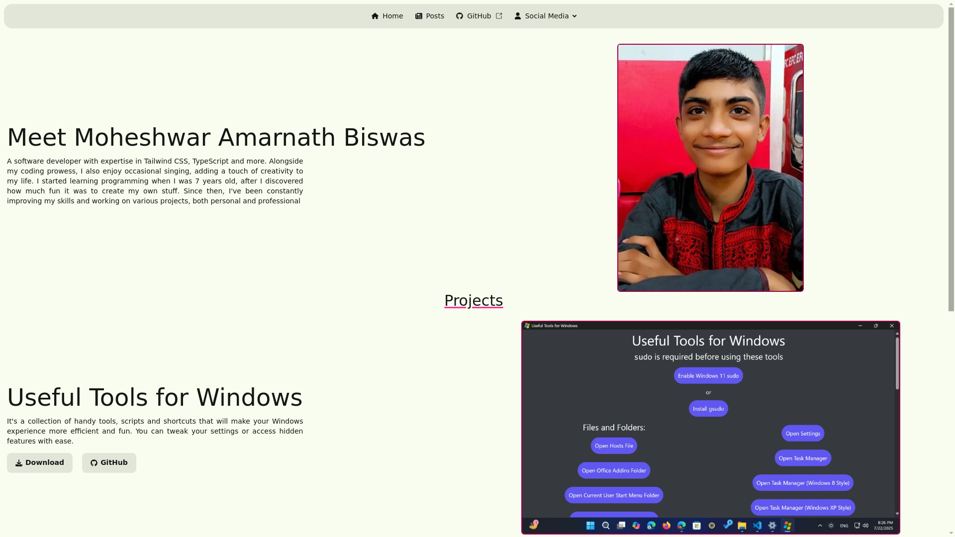 website screenshot of https://fluentmoheshwar.pages.dev/