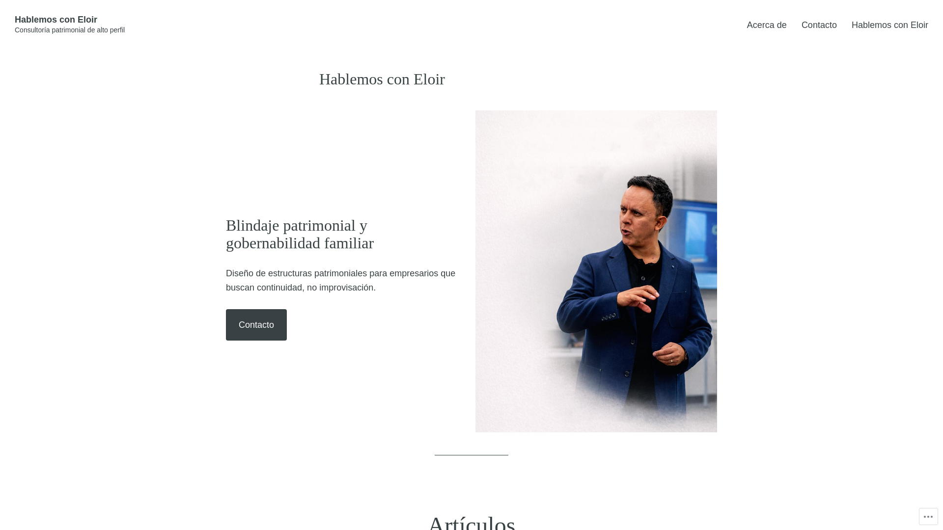 website screenshot of https://eloirochoa.com/