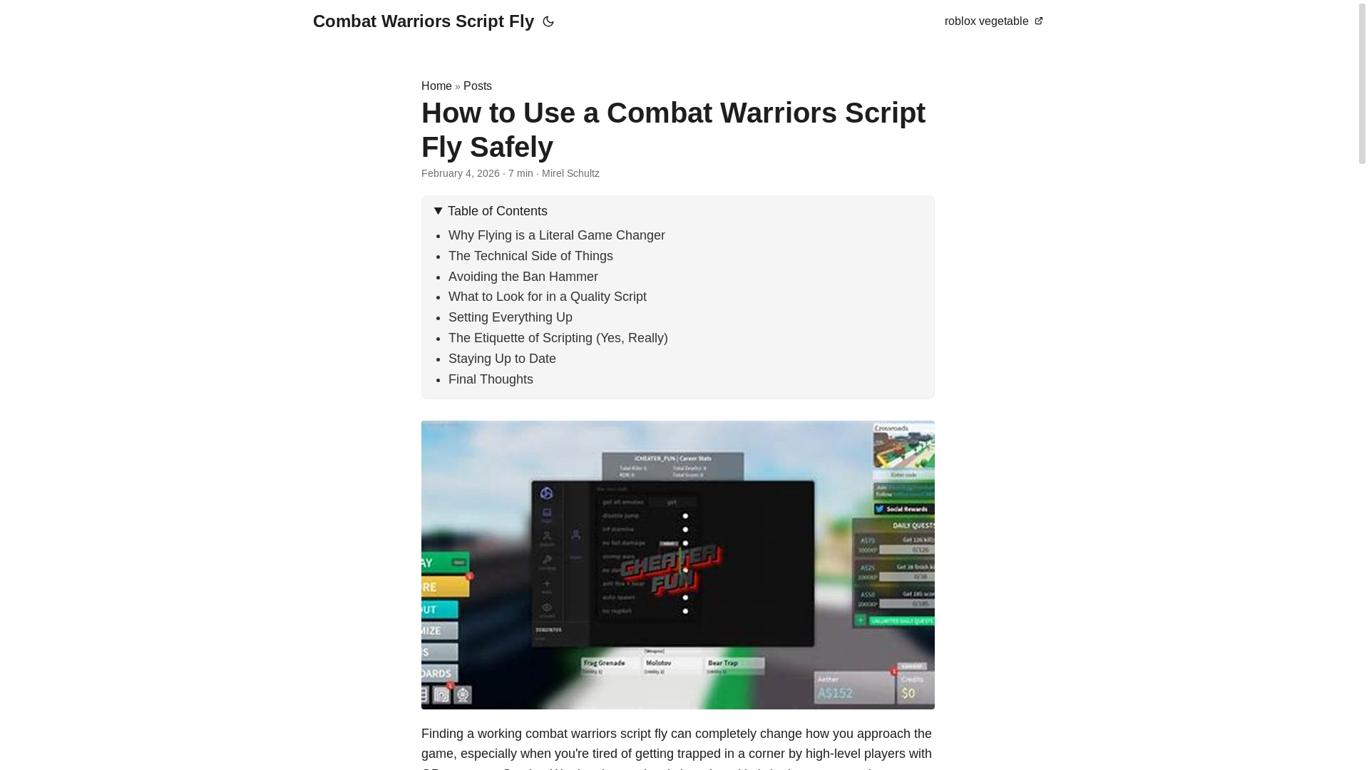 website screenshot of https://combat-warriors-script-fly.pages.dev/