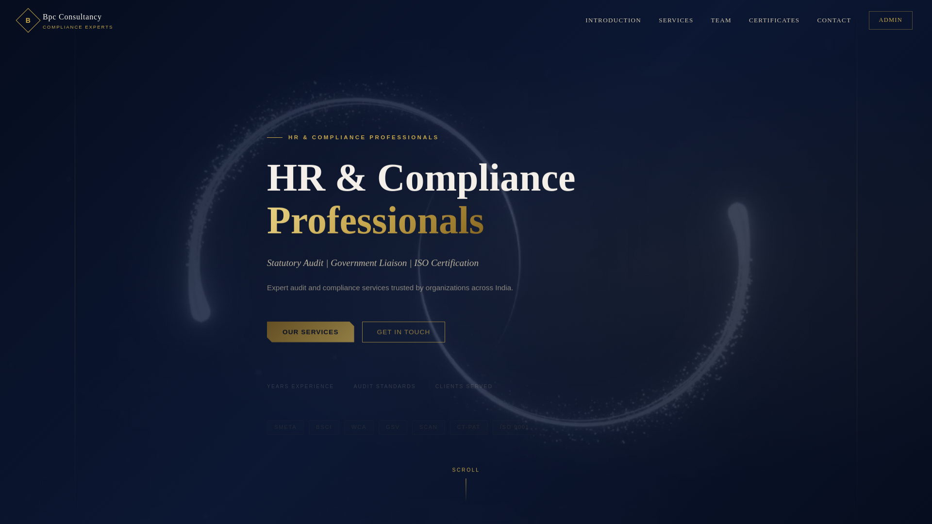 website screenshot of https://bpcconsultancy.in/