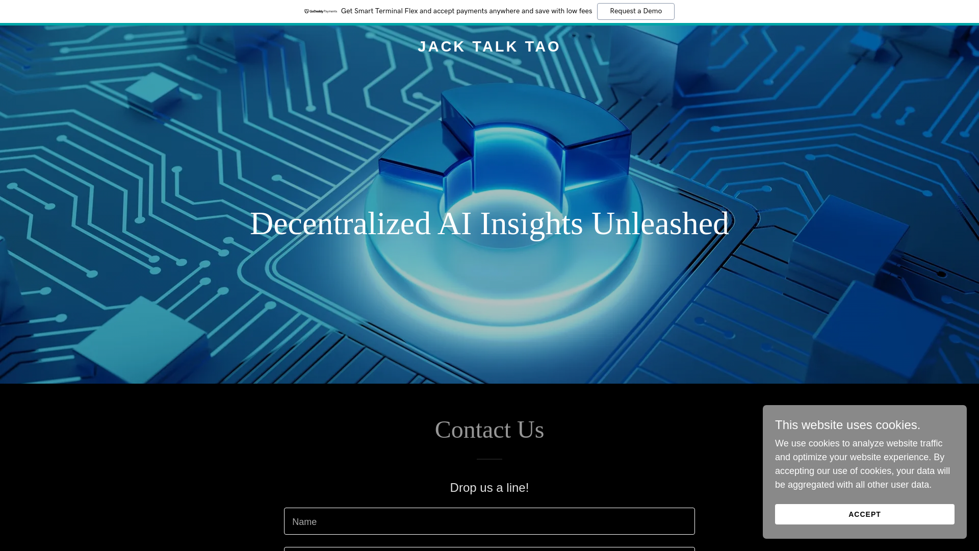website screenshot of https://jacktalktao.com/