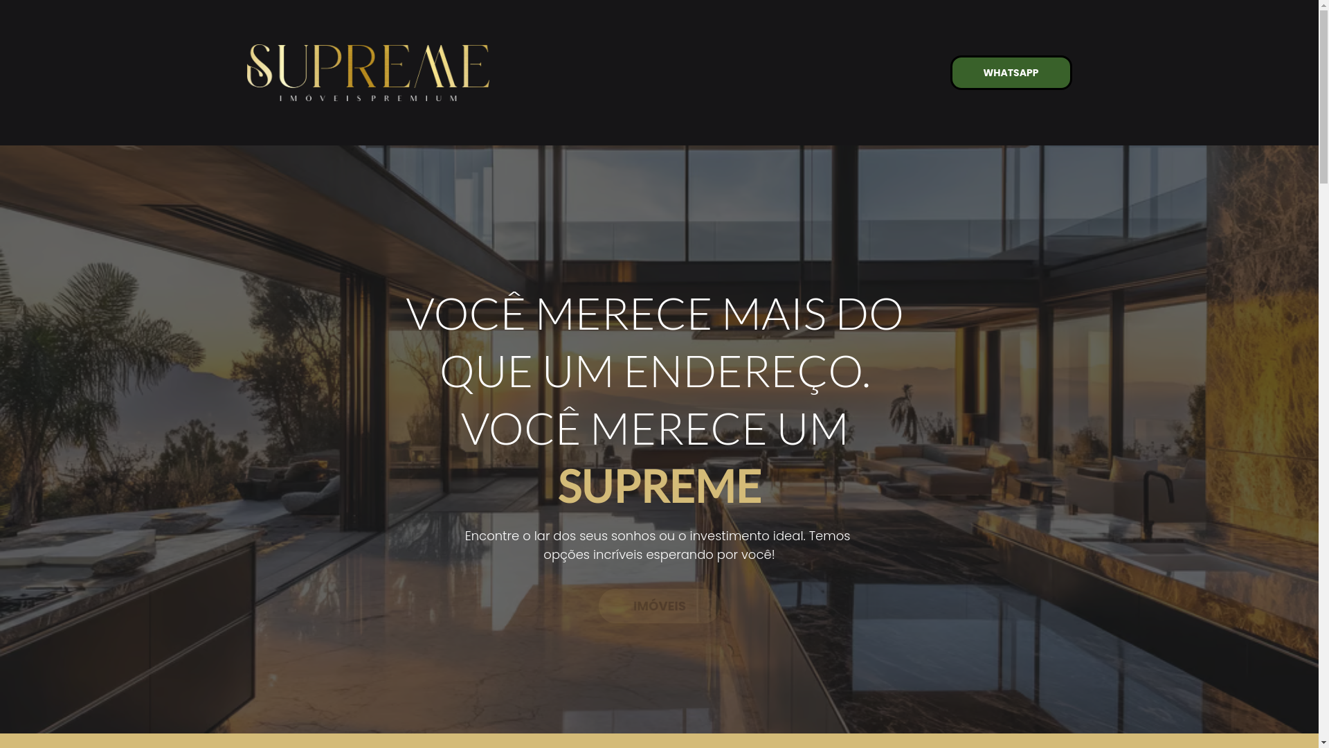 website screenshot of https://imoveissupreme.com.br/
