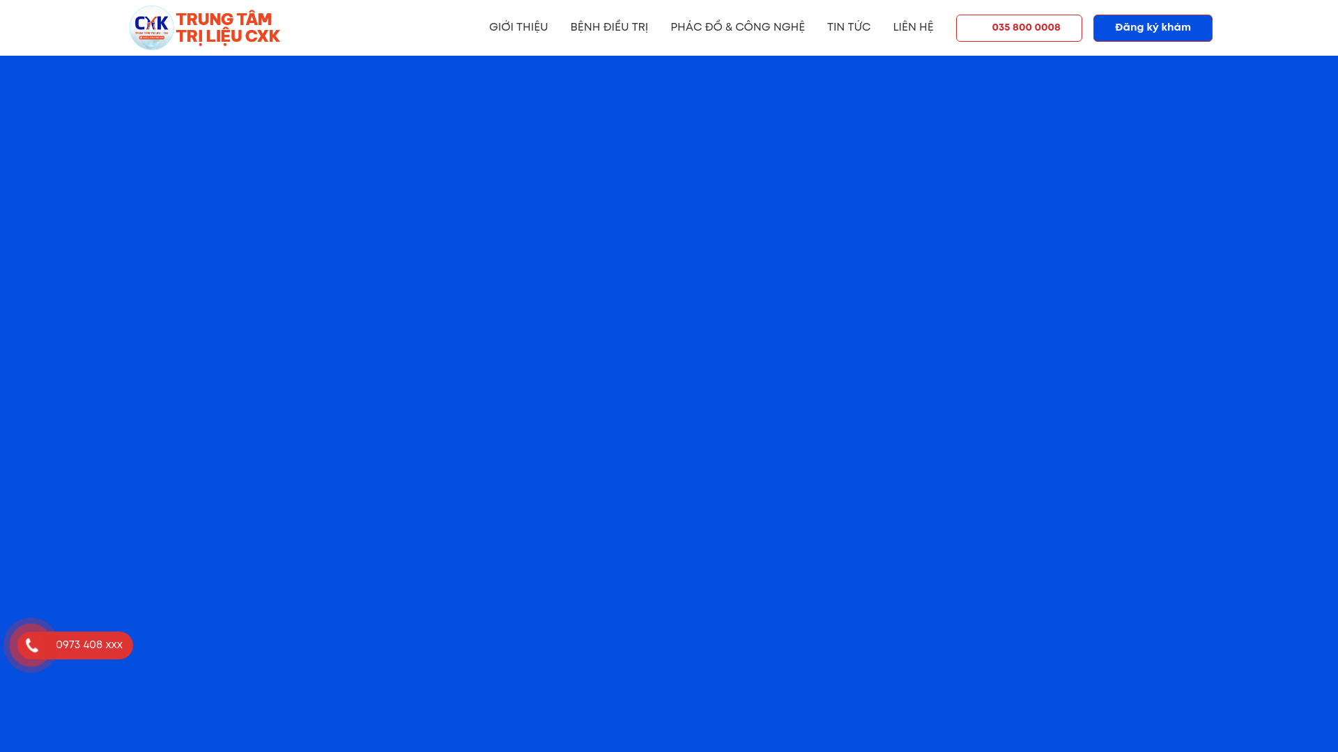 website screenshot of https://trungtamtrilieucxk.vn