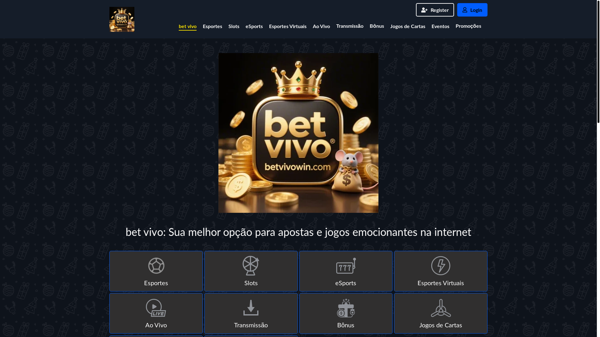 website screenshot of https://betvivowin.com/