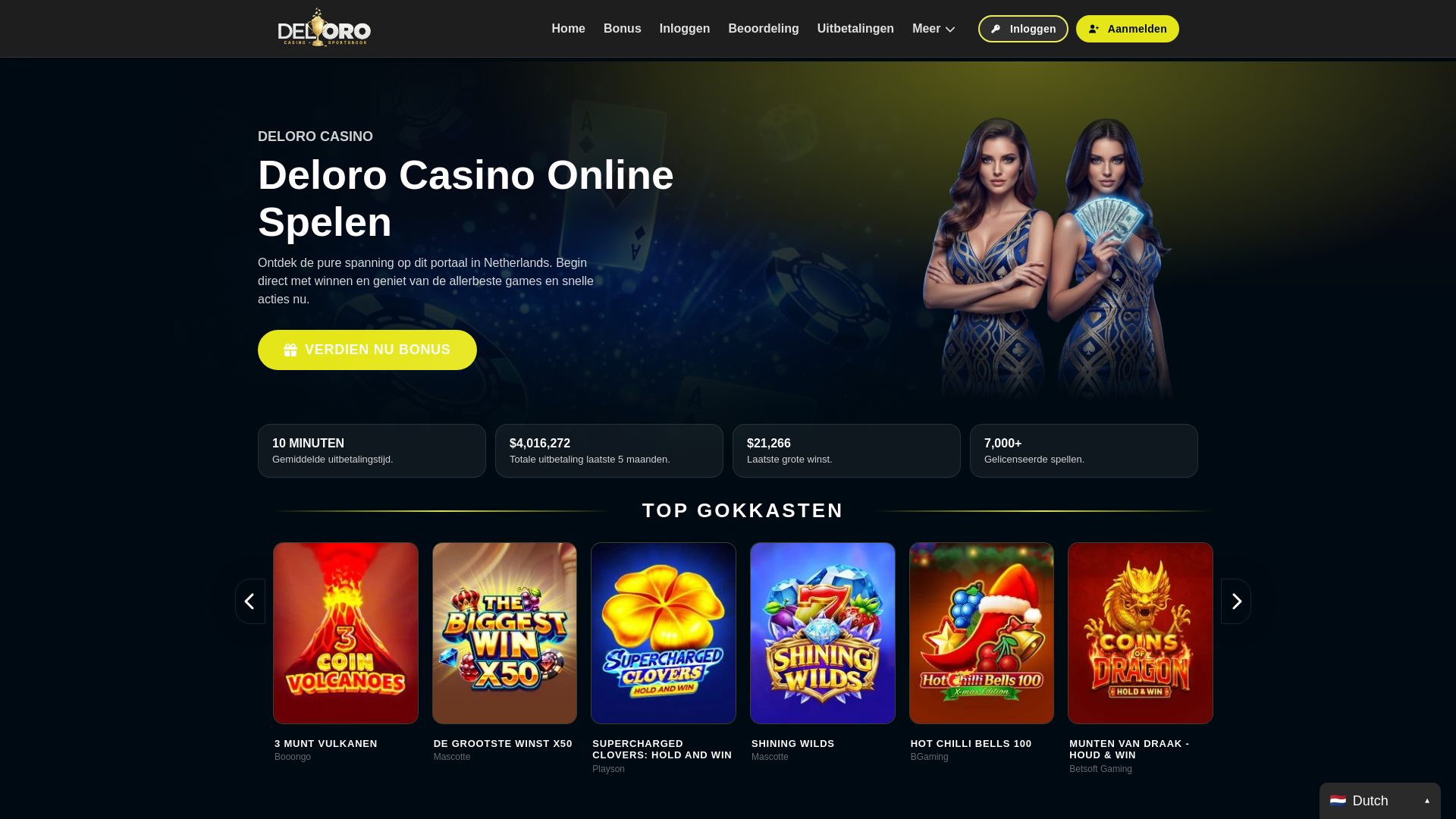 website screenshot of https://delorocasinoonline.pages.dev/