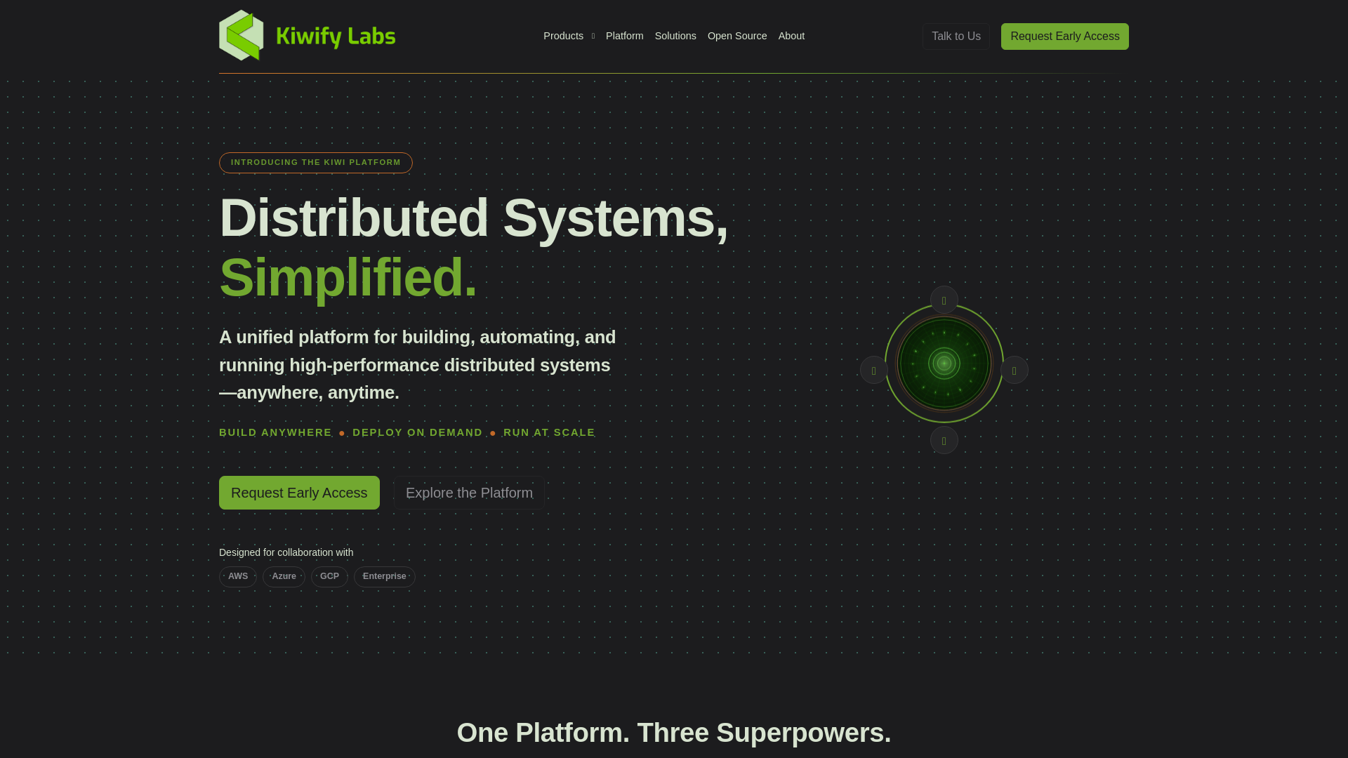website screenshot of https://kiwifylabs.com/