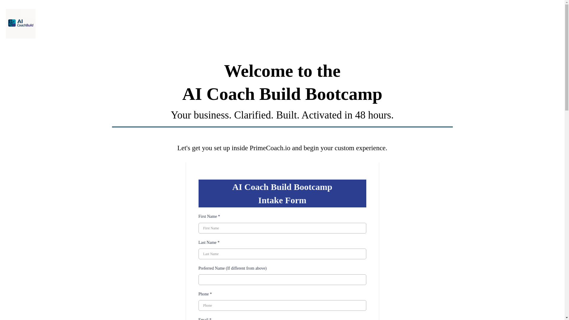 website screenshot of https://aibuildbootcamp.pro/