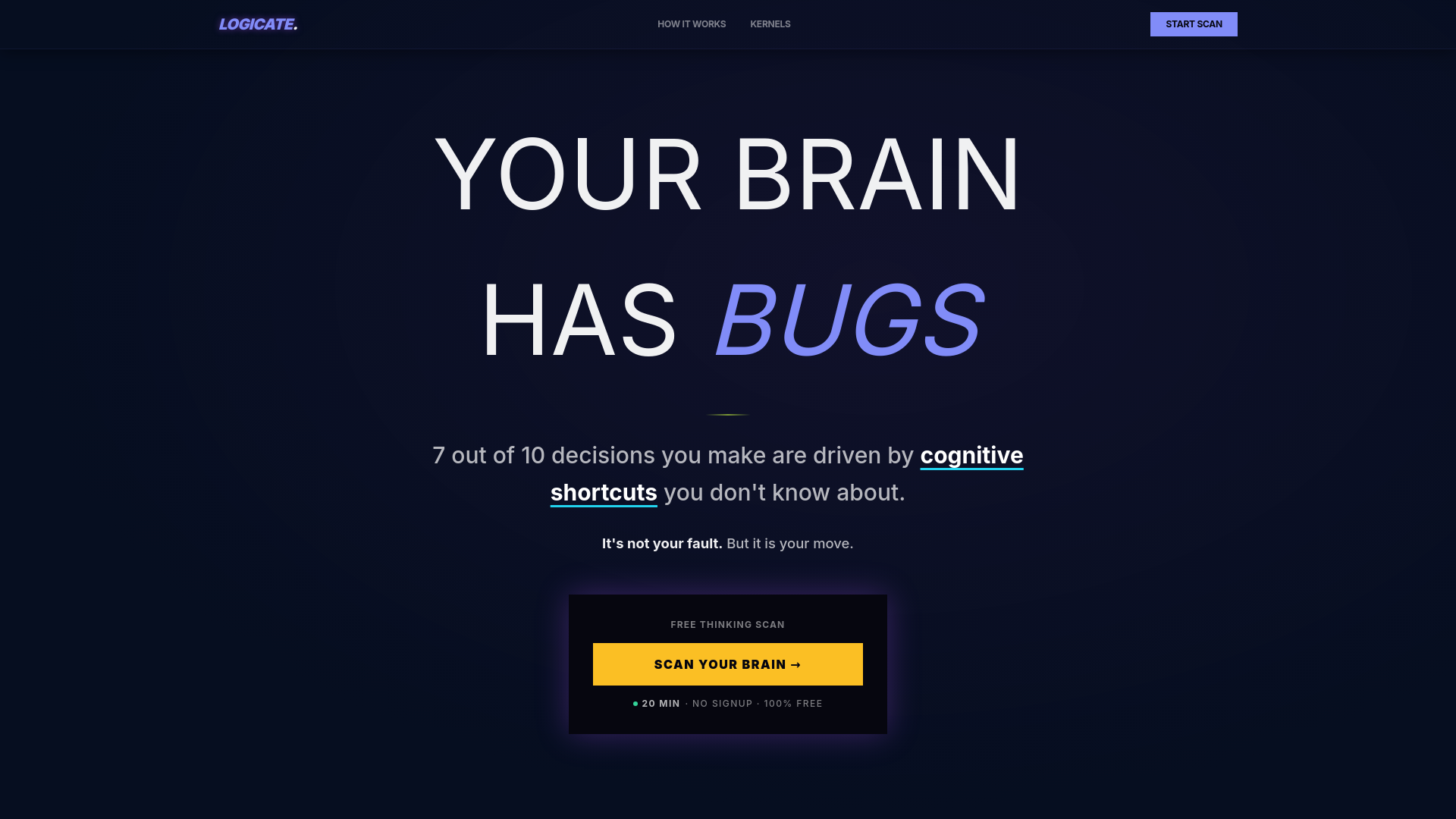 website screenshot of https://logicate.ai