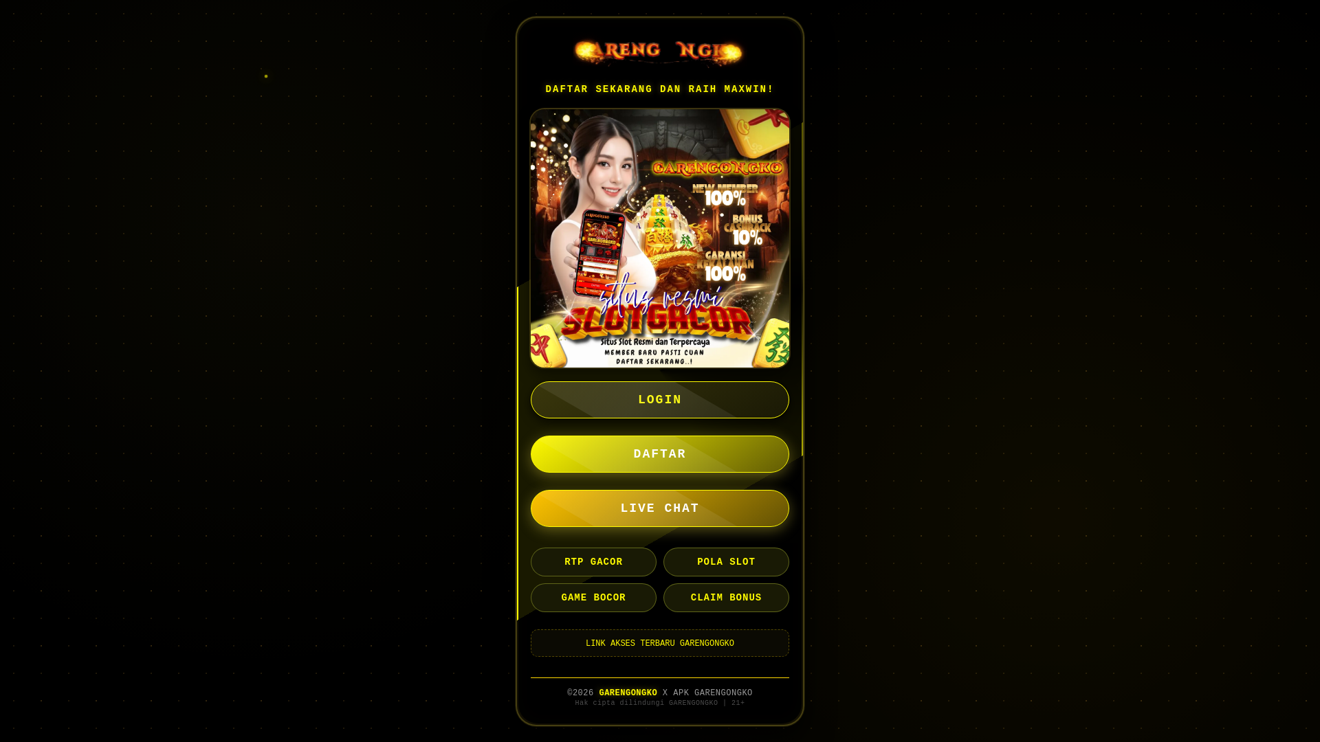 website screenshot of https://gareng-slot-gacor.pages.dev/