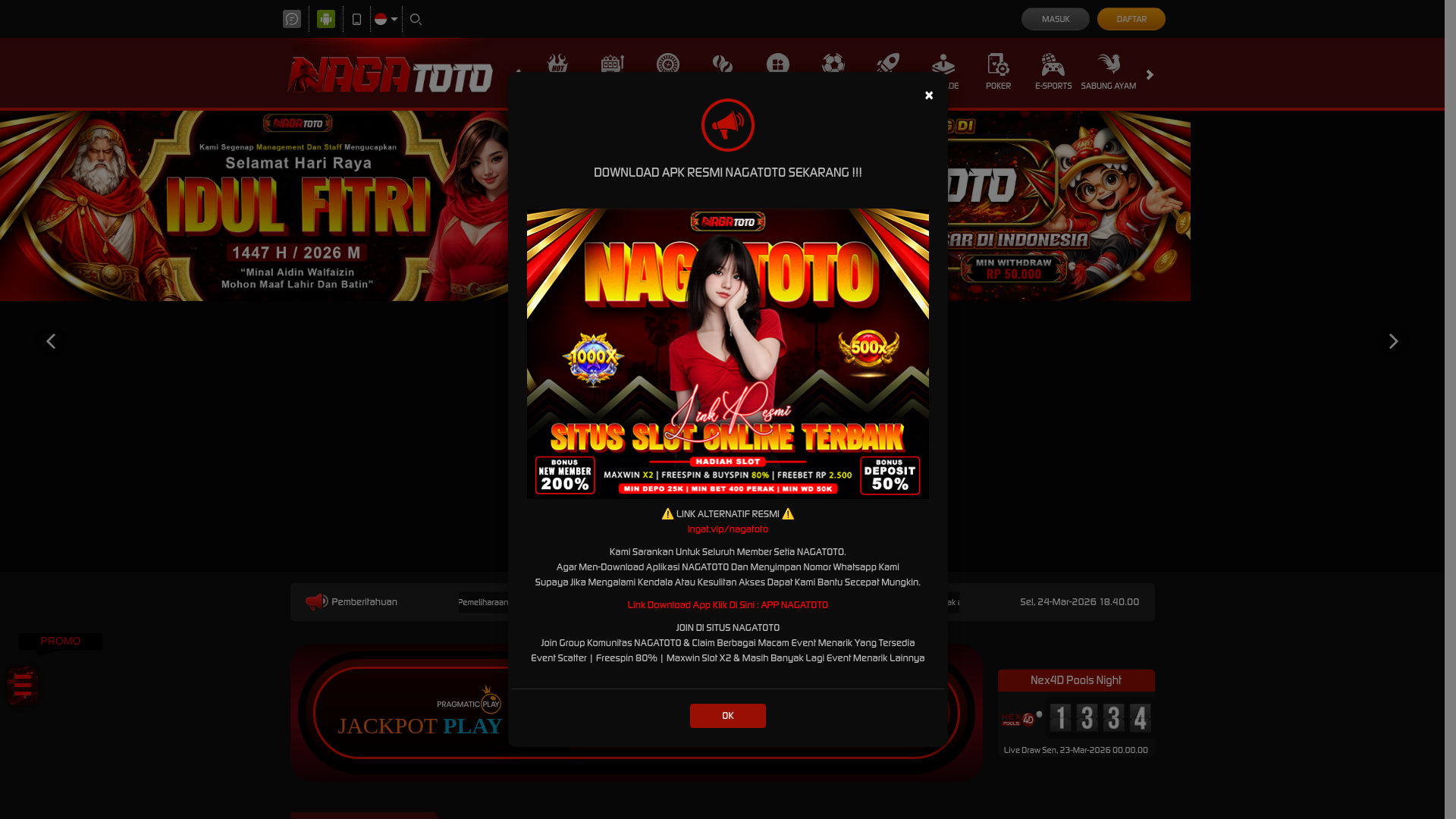 website screenshot of https://nagatoto1.lol/