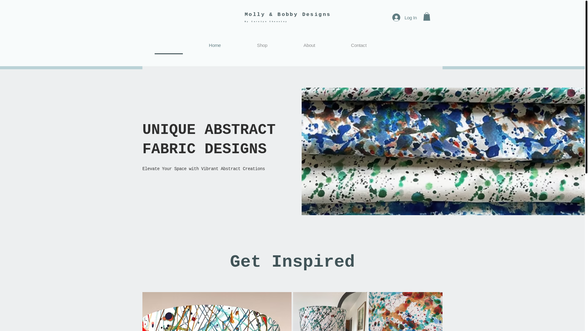 website screenshot of https://mollyandbobbydesigns.com/