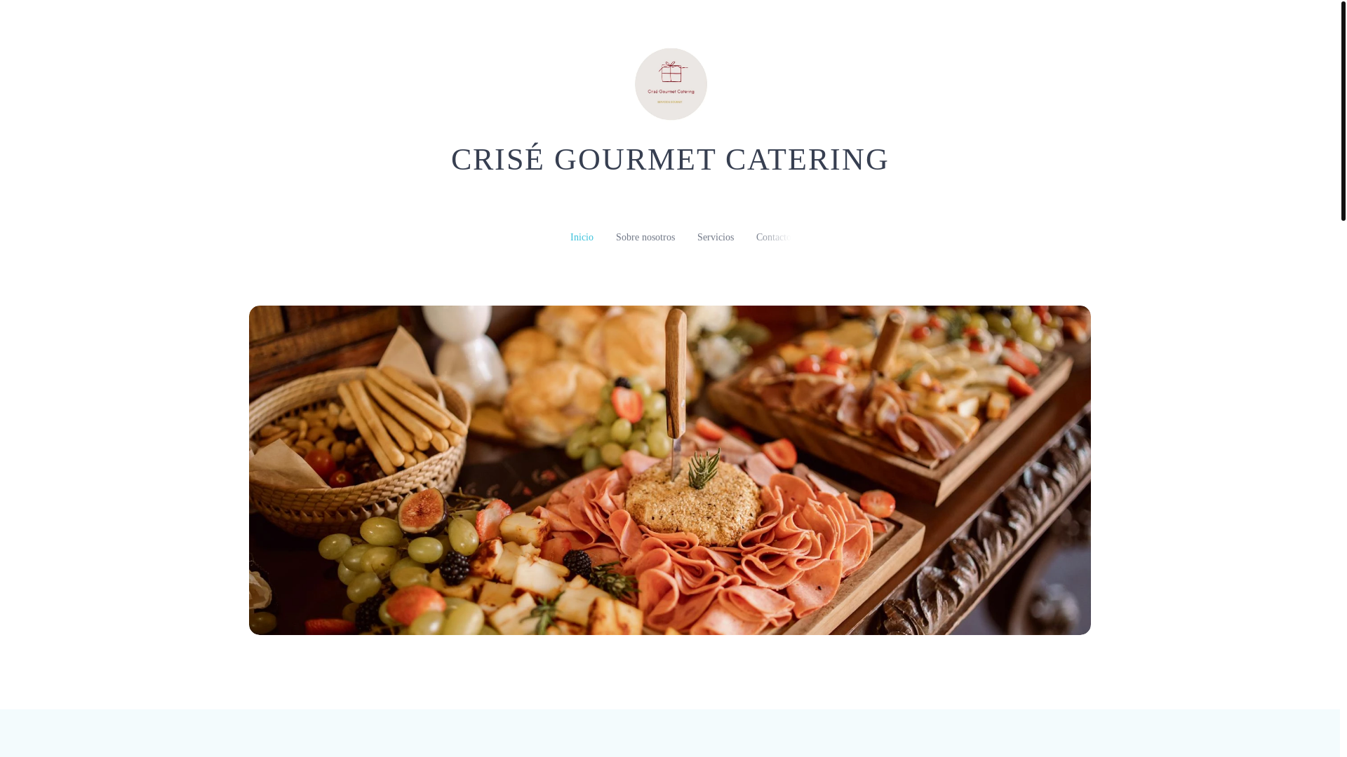 website screenshot of https://crisegourmet-catering.com/