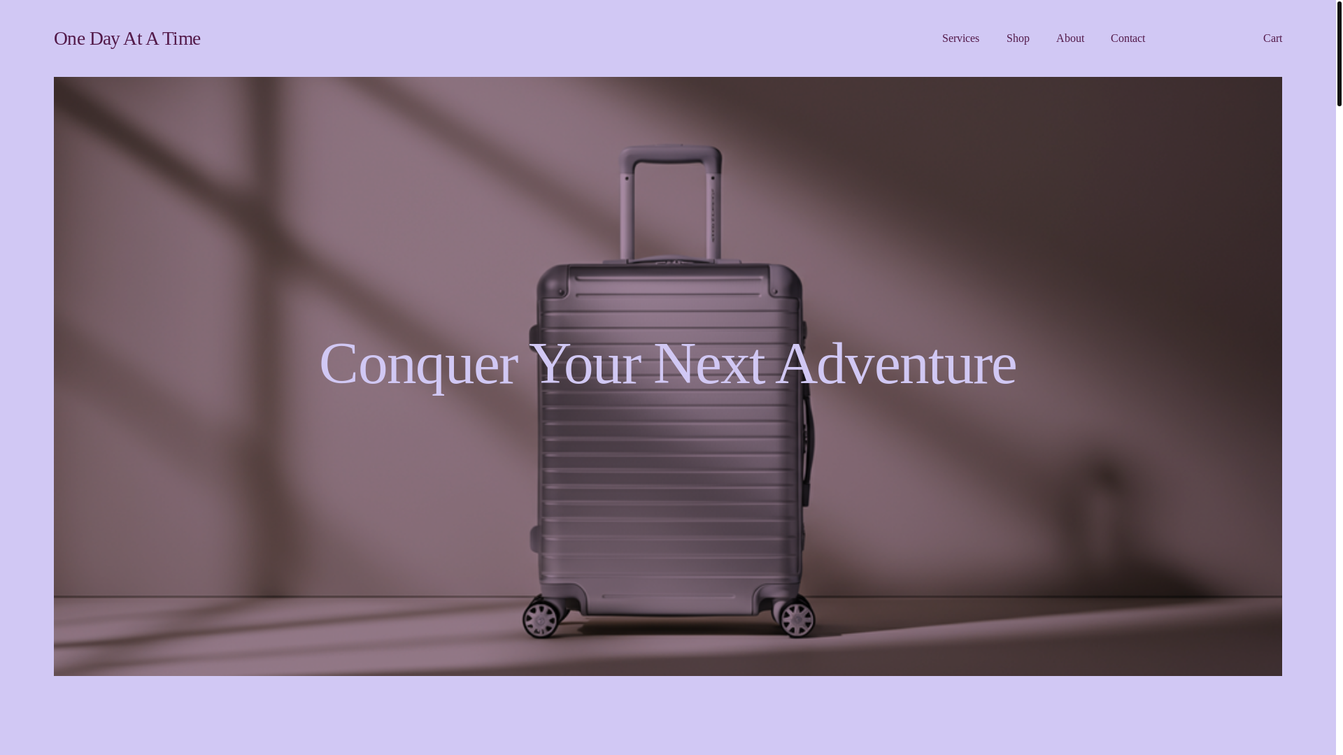 website screenshot of https://onlyonedayatatime.com/