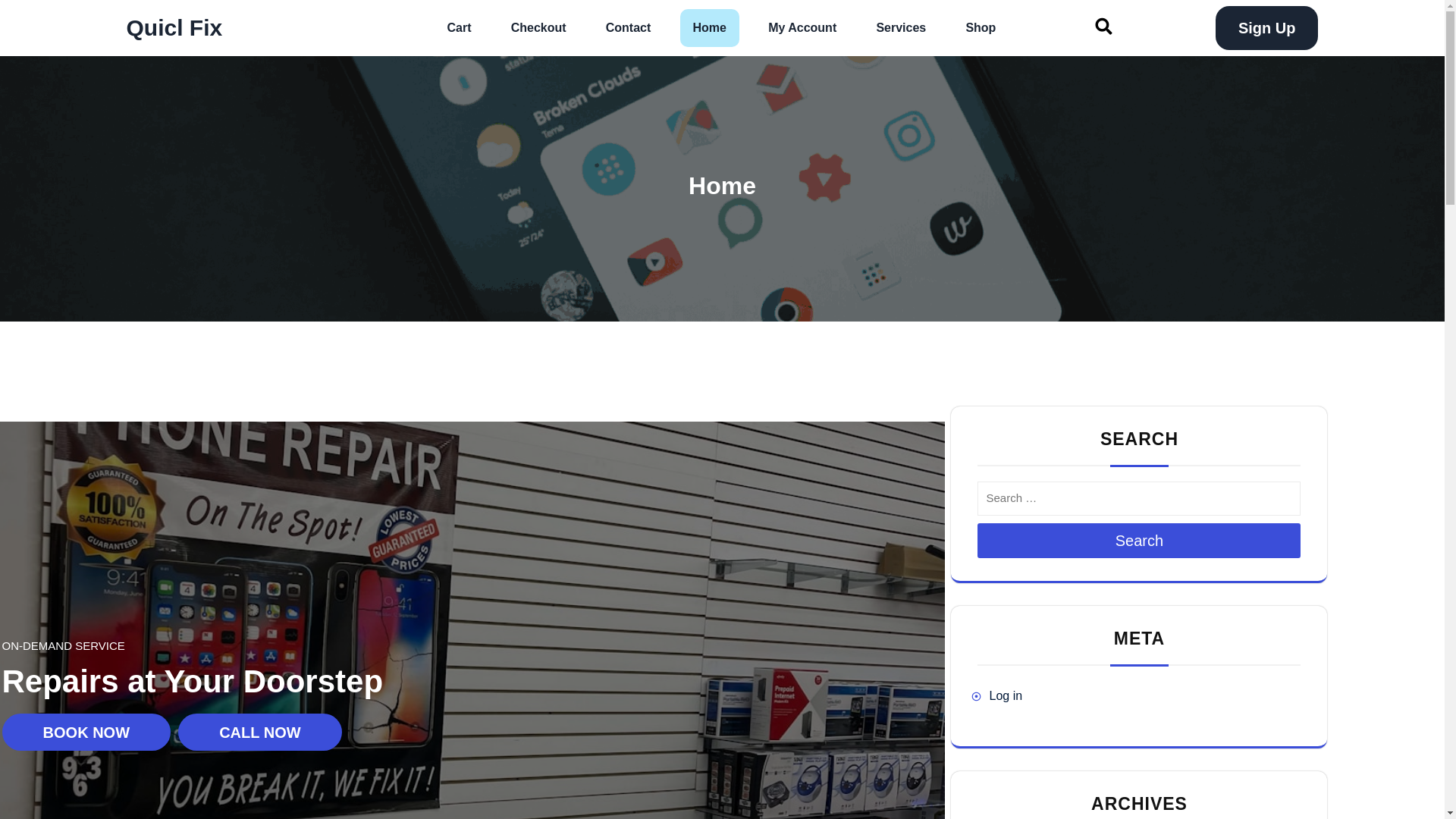 website screenshot of https://quickfixmobile.store/