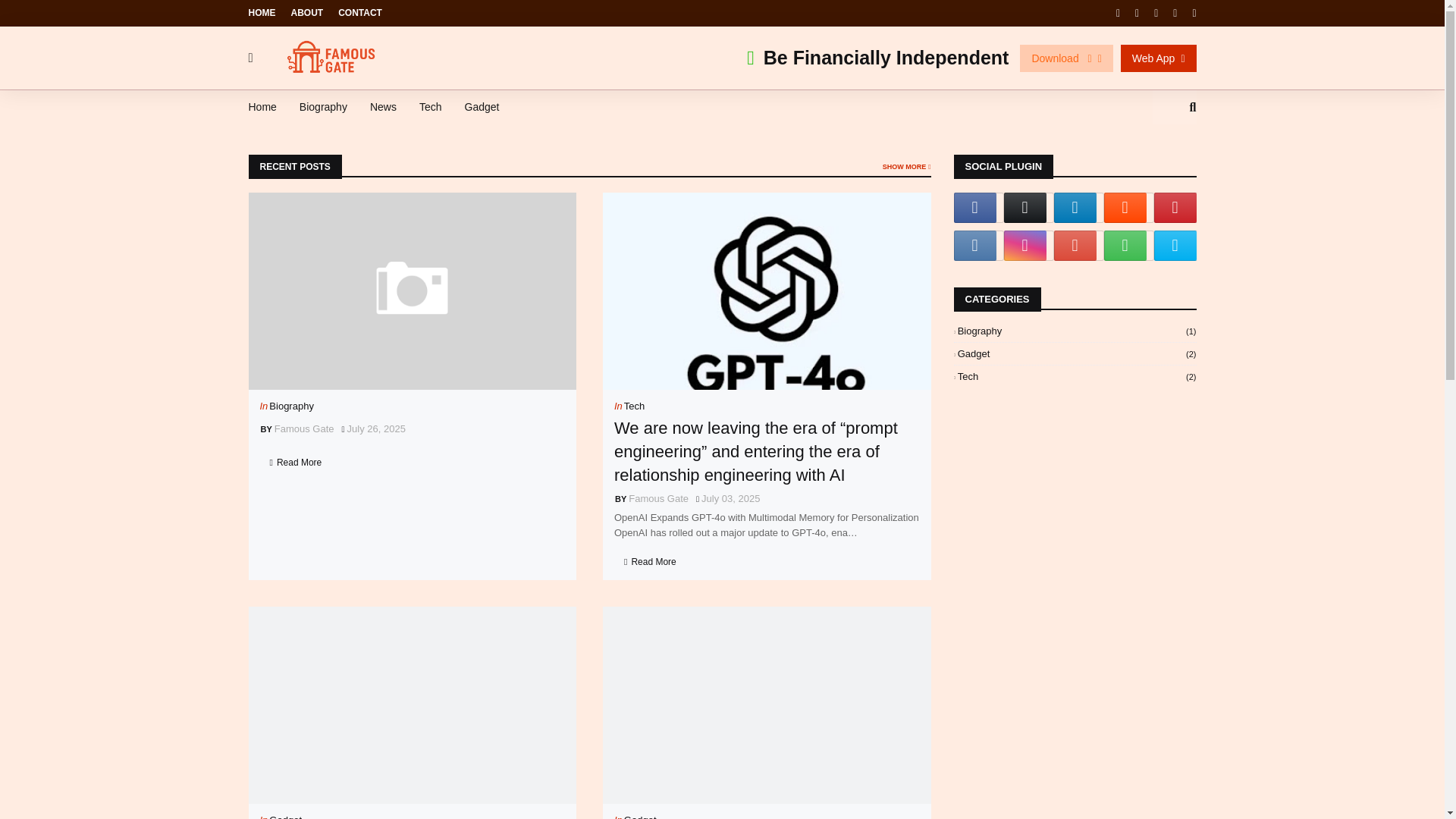 website screenshot of https://famousgate.com.ng/