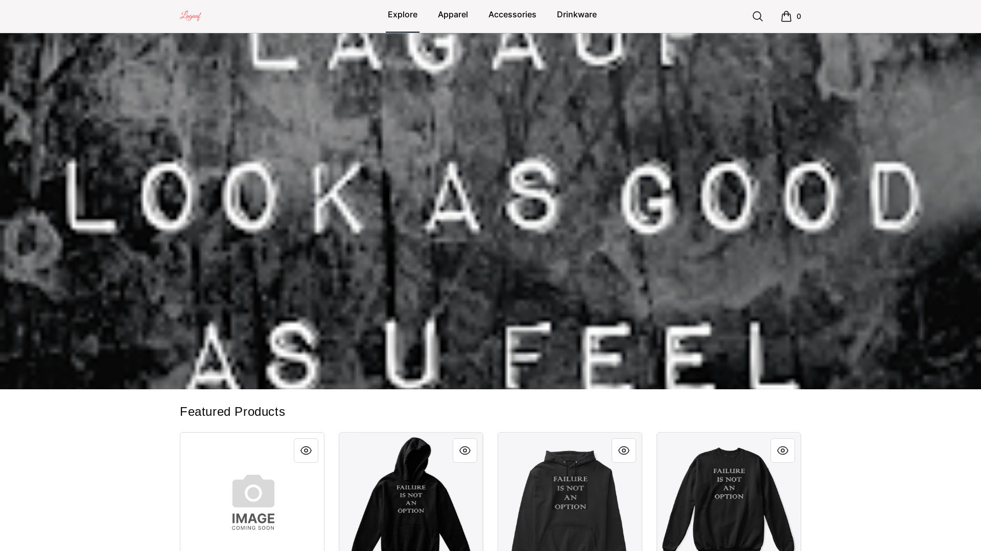 website screenshot of https://lagauf.com/