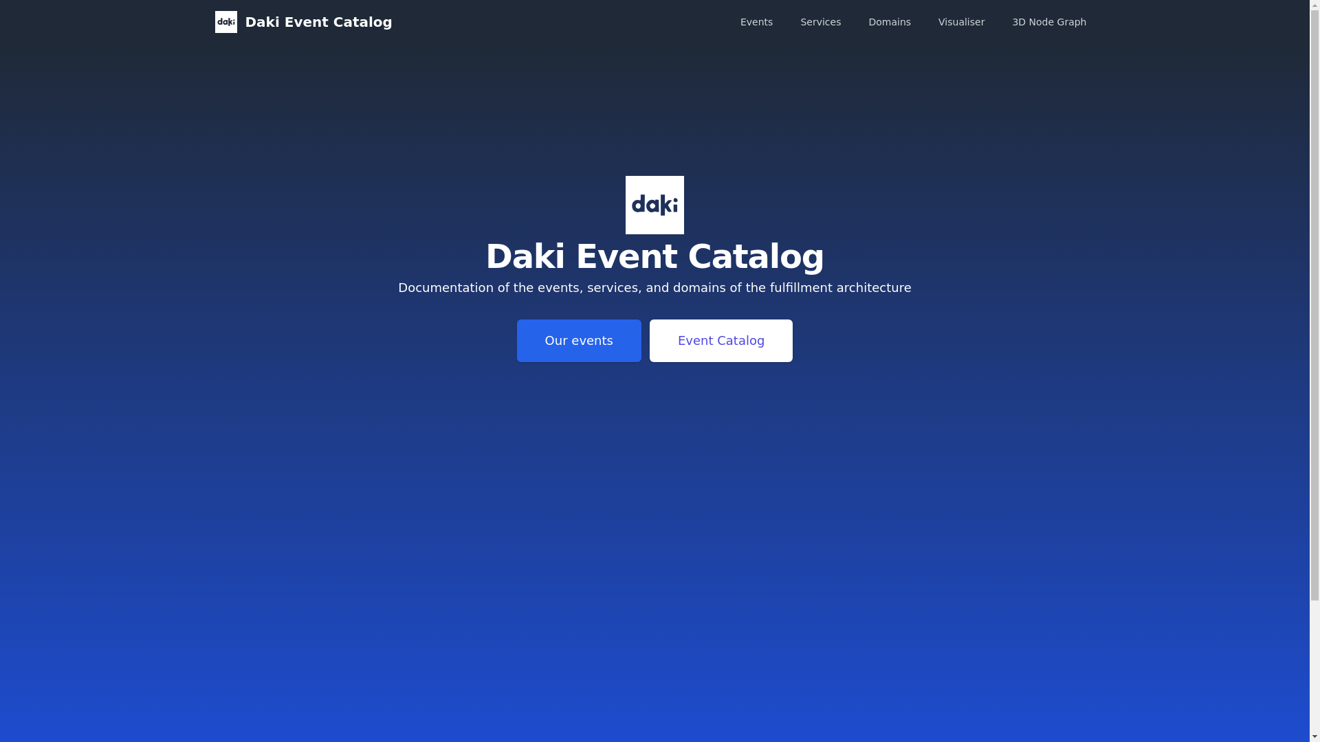 website screenshot of https://event-catalog.pages.dev/
