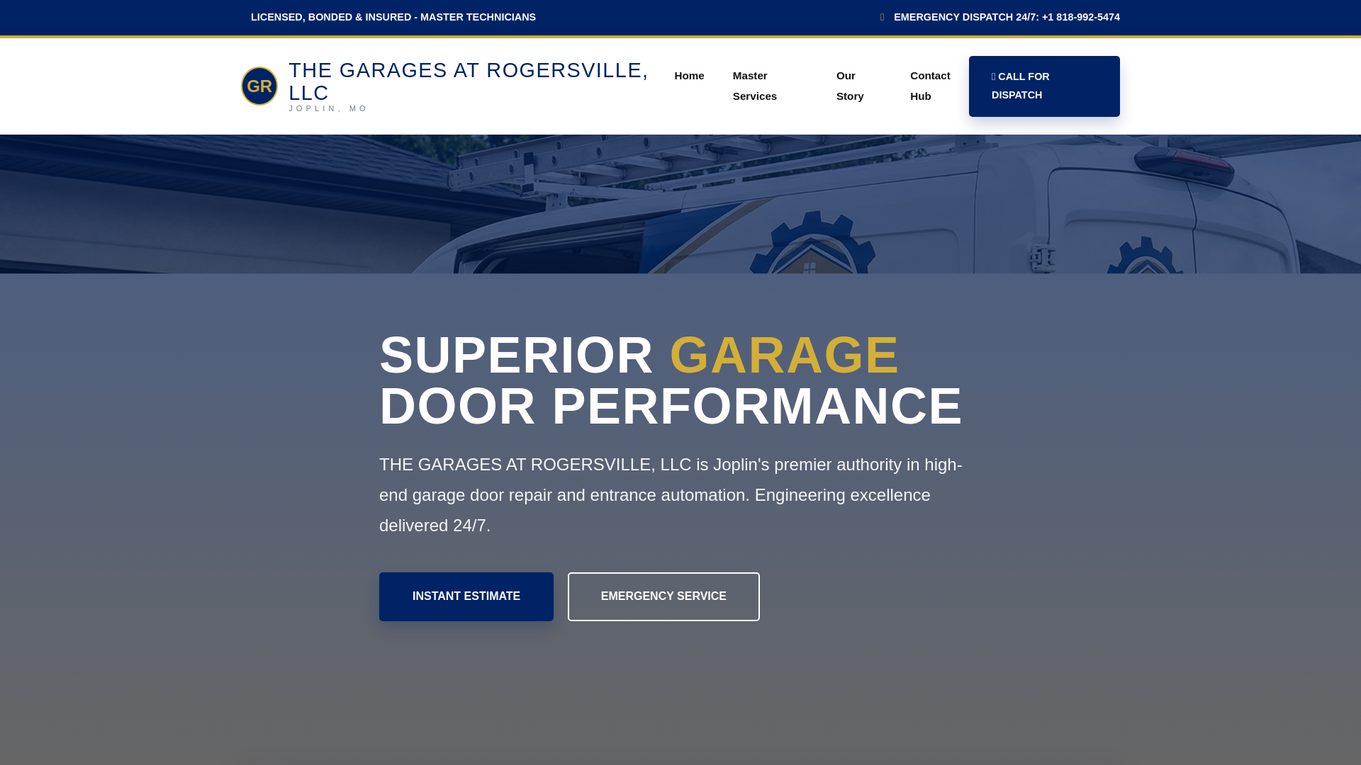 website screenshot of https://thegaragesatrogersvillellc.shop