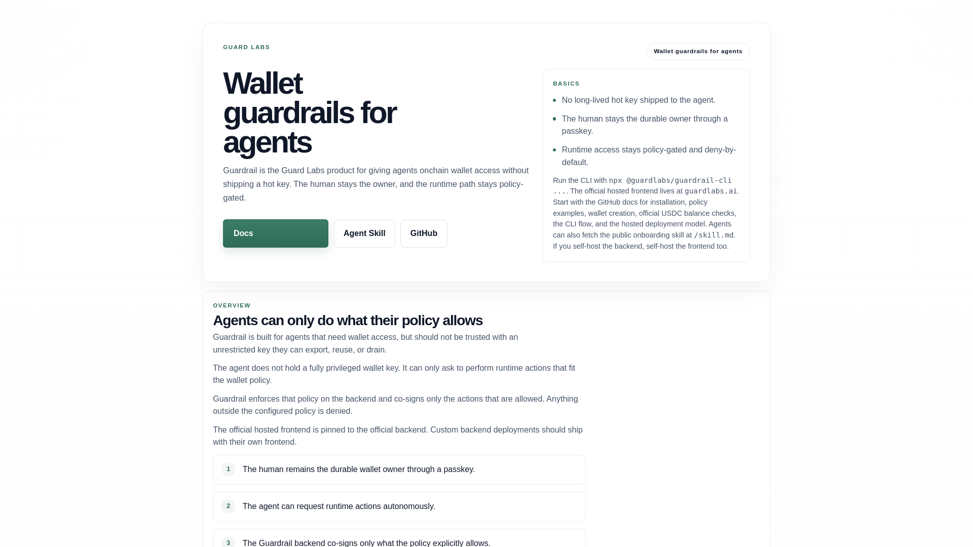 website screenshot of https://guardlabs.ai/