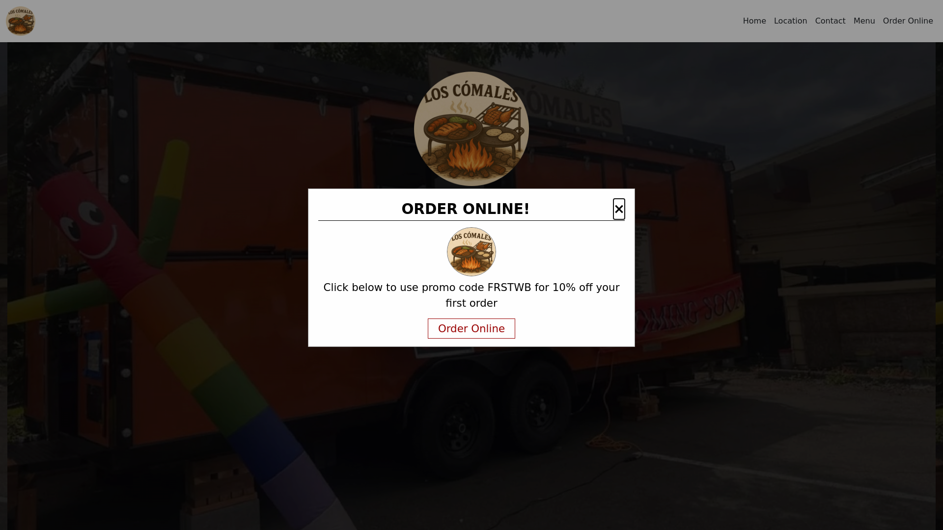 website screenshot of https://loscomalesmexicanrestauranttor.com