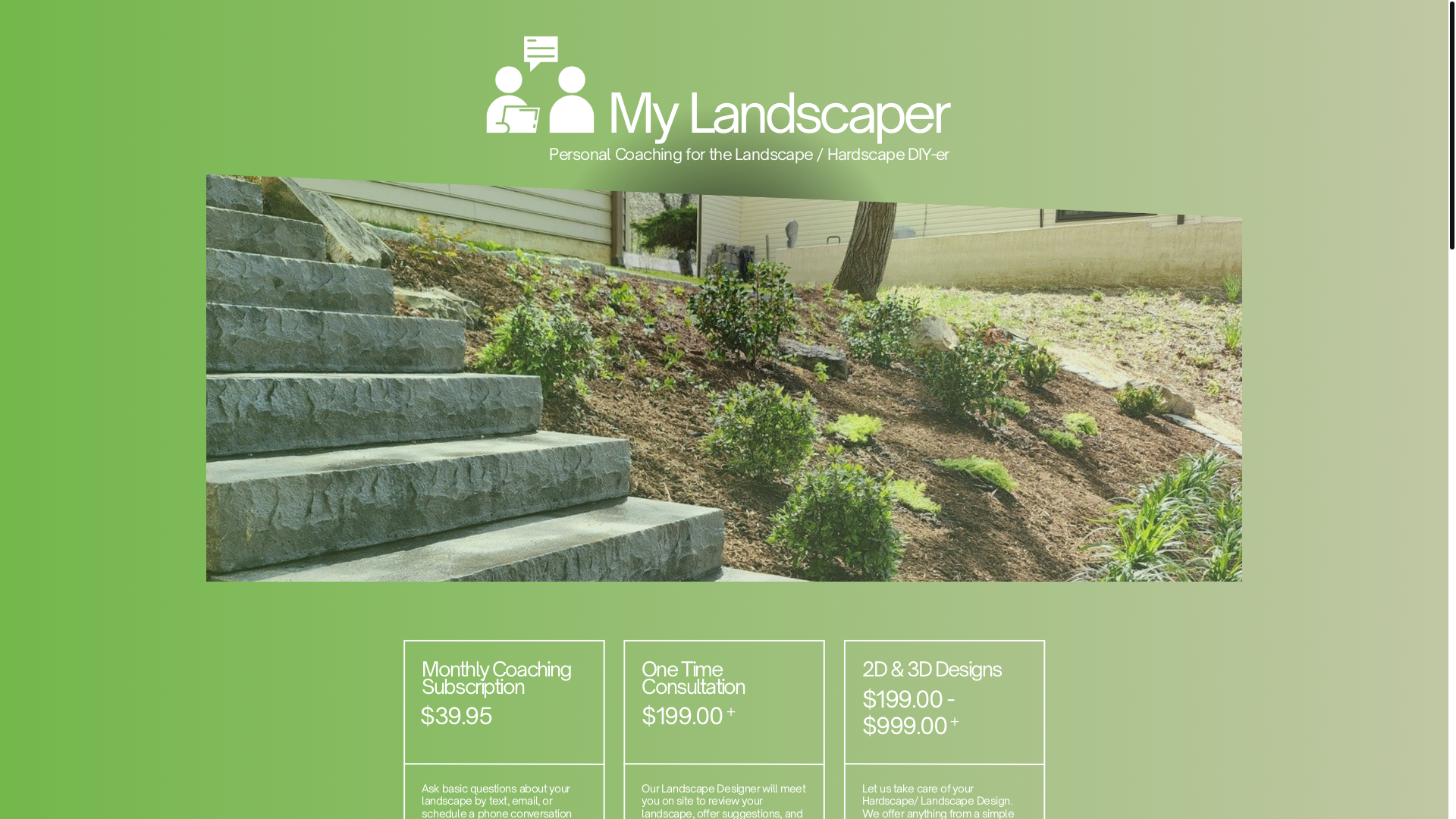 website screenshot of https://mylandscaper.org/
