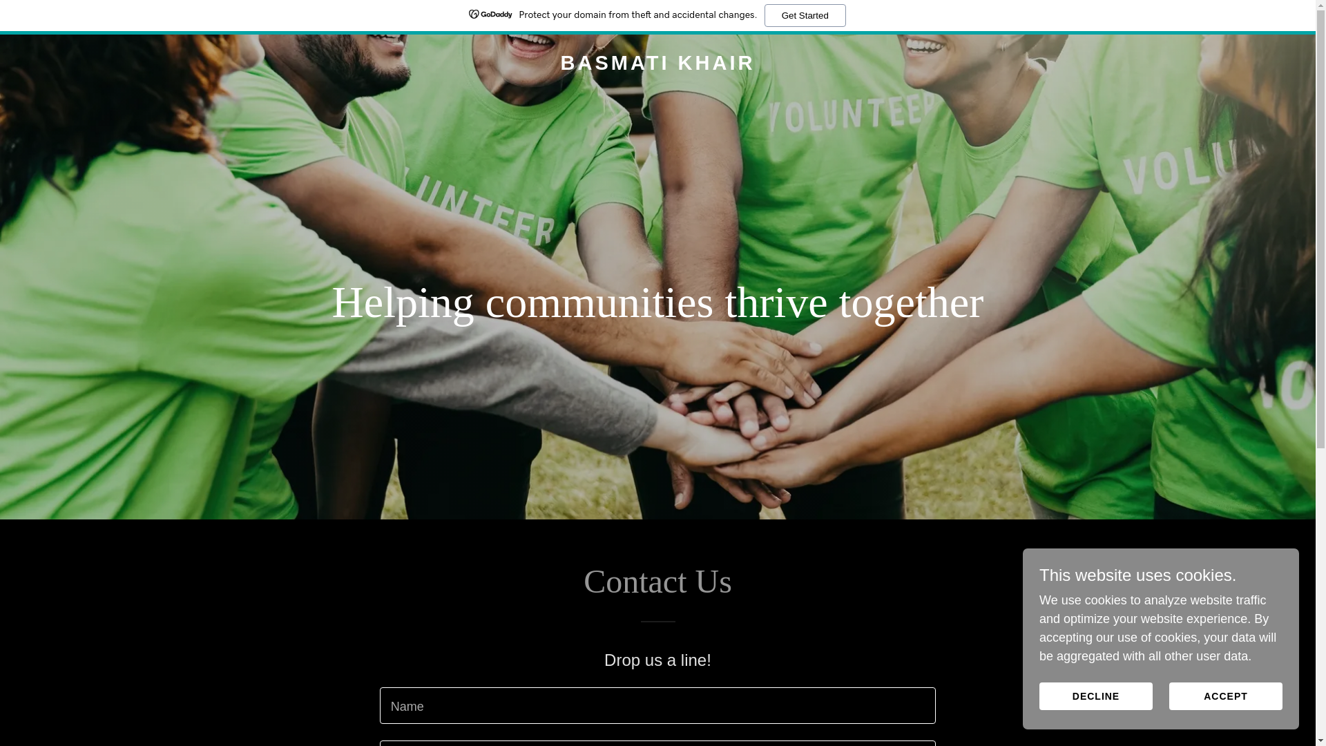 website screenshot of https://basmatkhair.net/